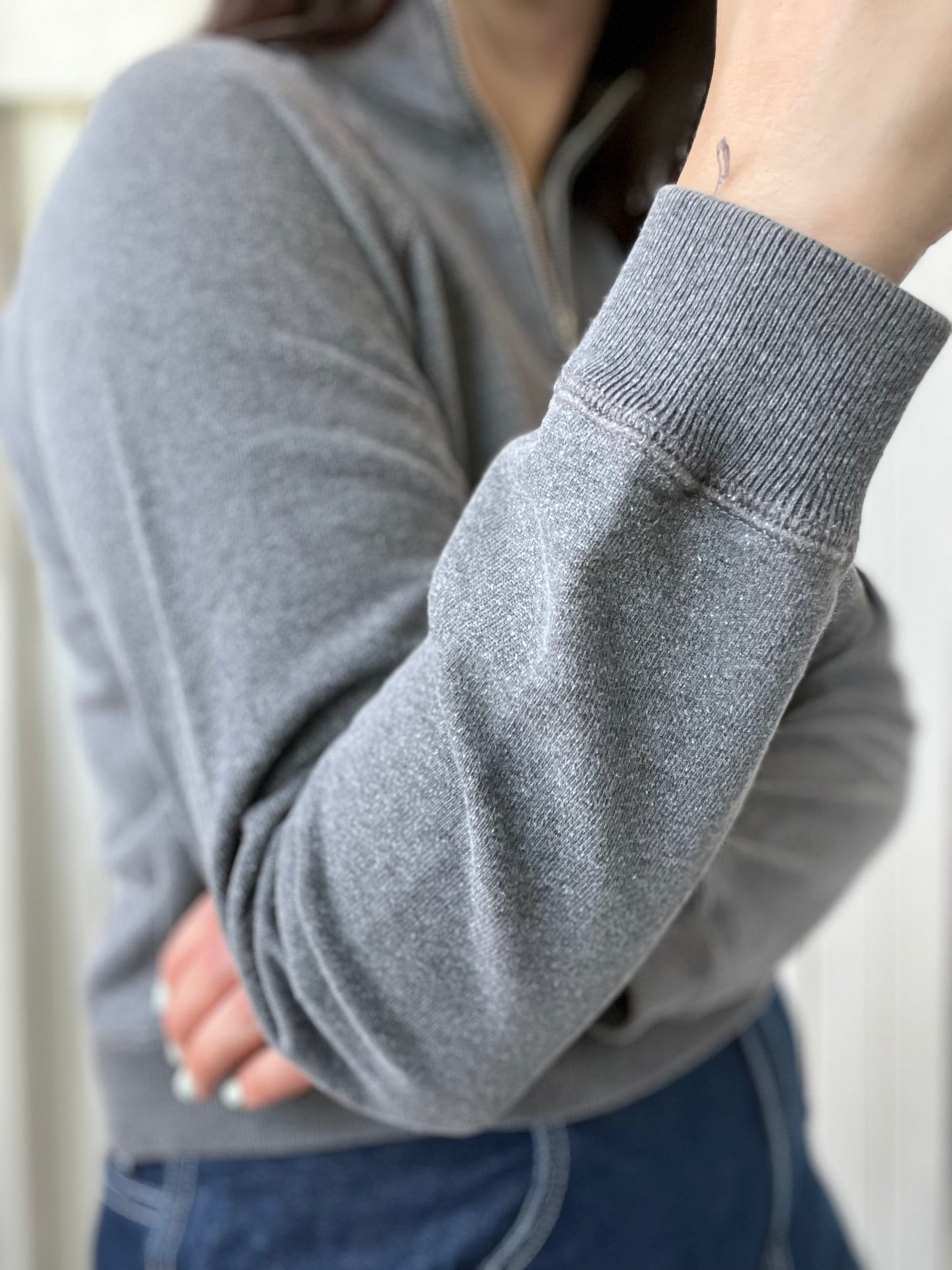 Campus Crew Crop Pullover - Size S