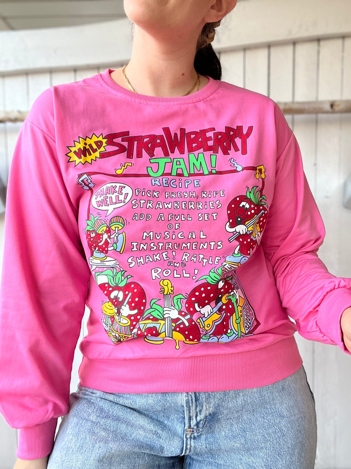 Strawberry Jam Sweater - Size M/L