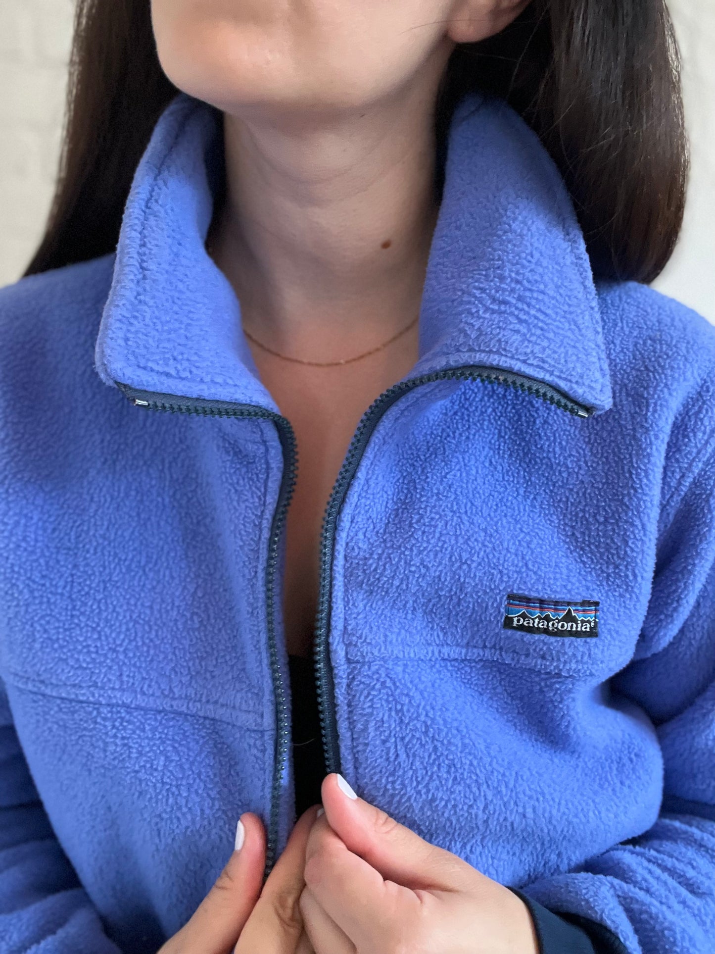 Purple Patagonia Fleece Zip Up - Size L