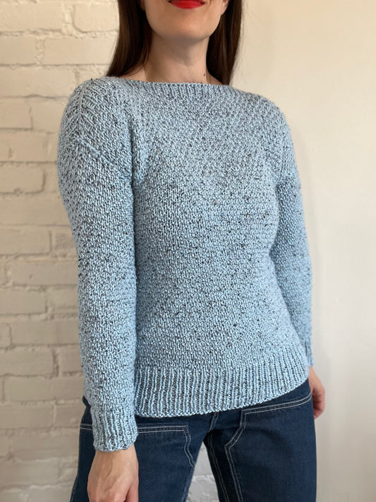 Sky Blue Chunky Pastel Knit - S