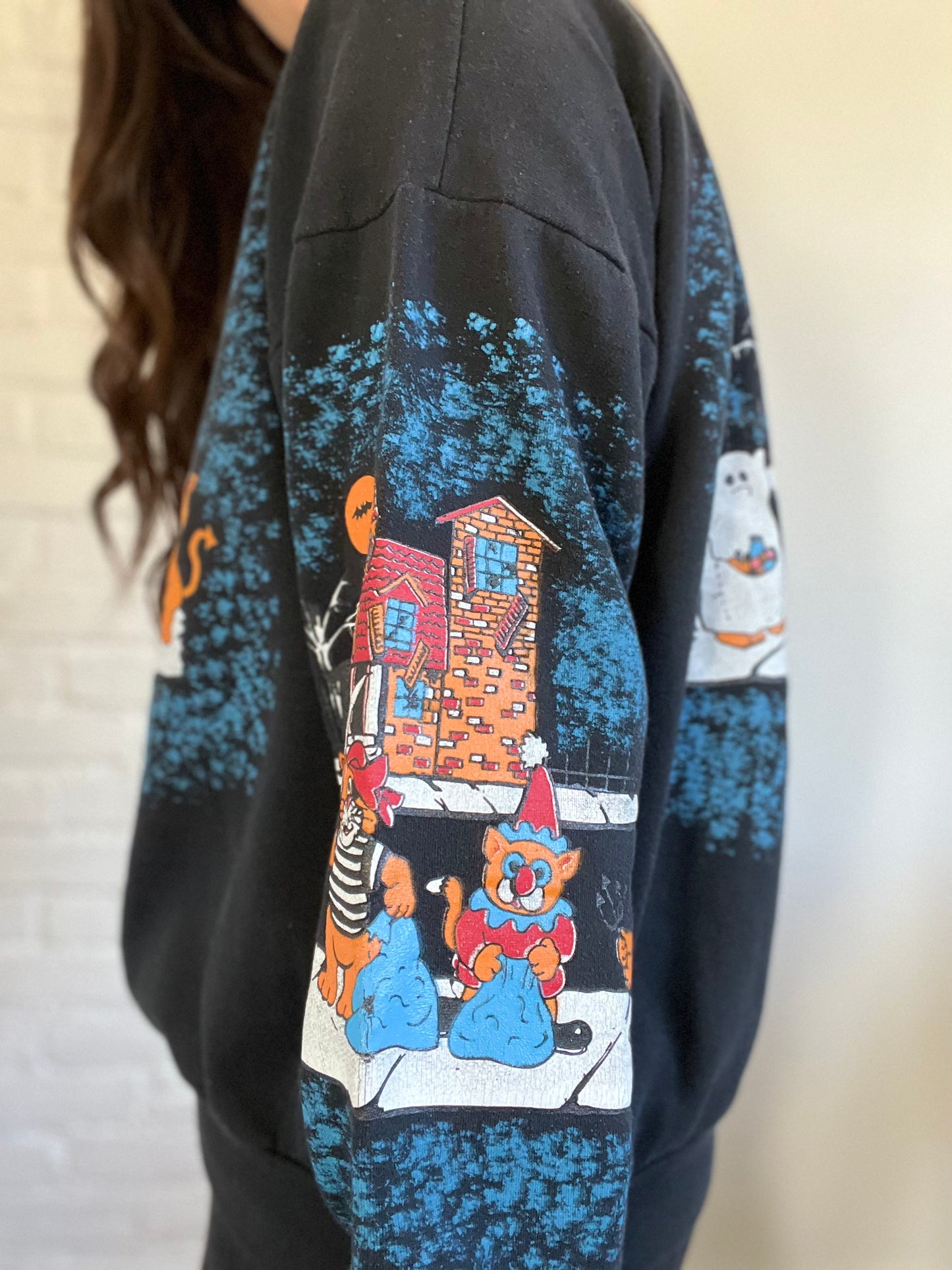 Cats Halloween Sweater - Size XL