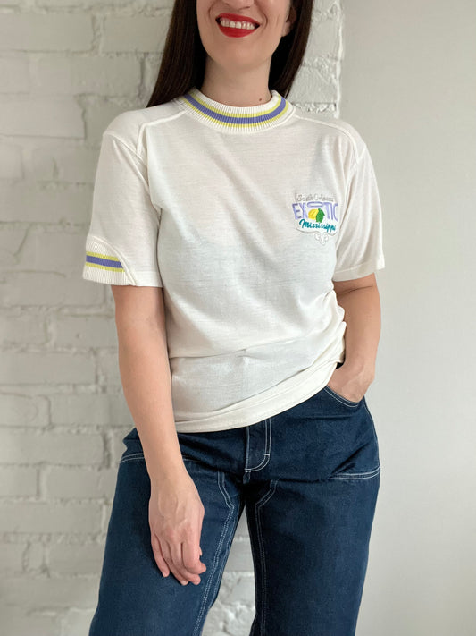 Vintage Adidas South Orleans Exotic Tee - M