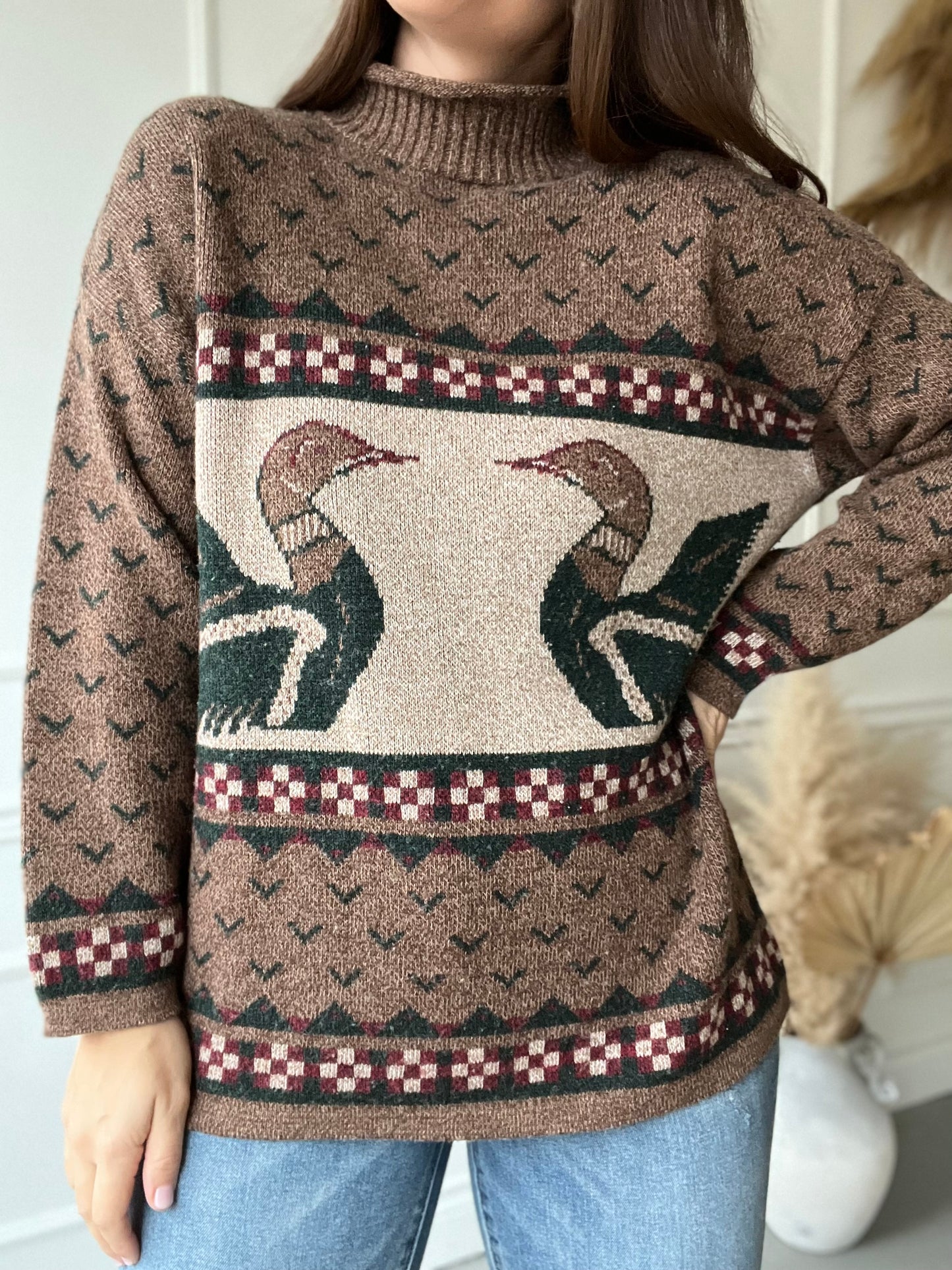 Dad Loon Knit Sweater - Size XL