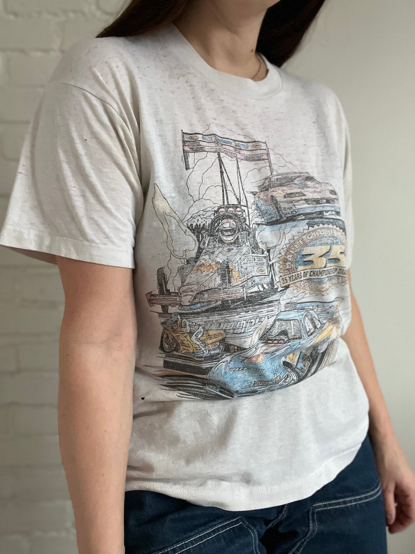 Thrashed Drag Race T-shirt - L