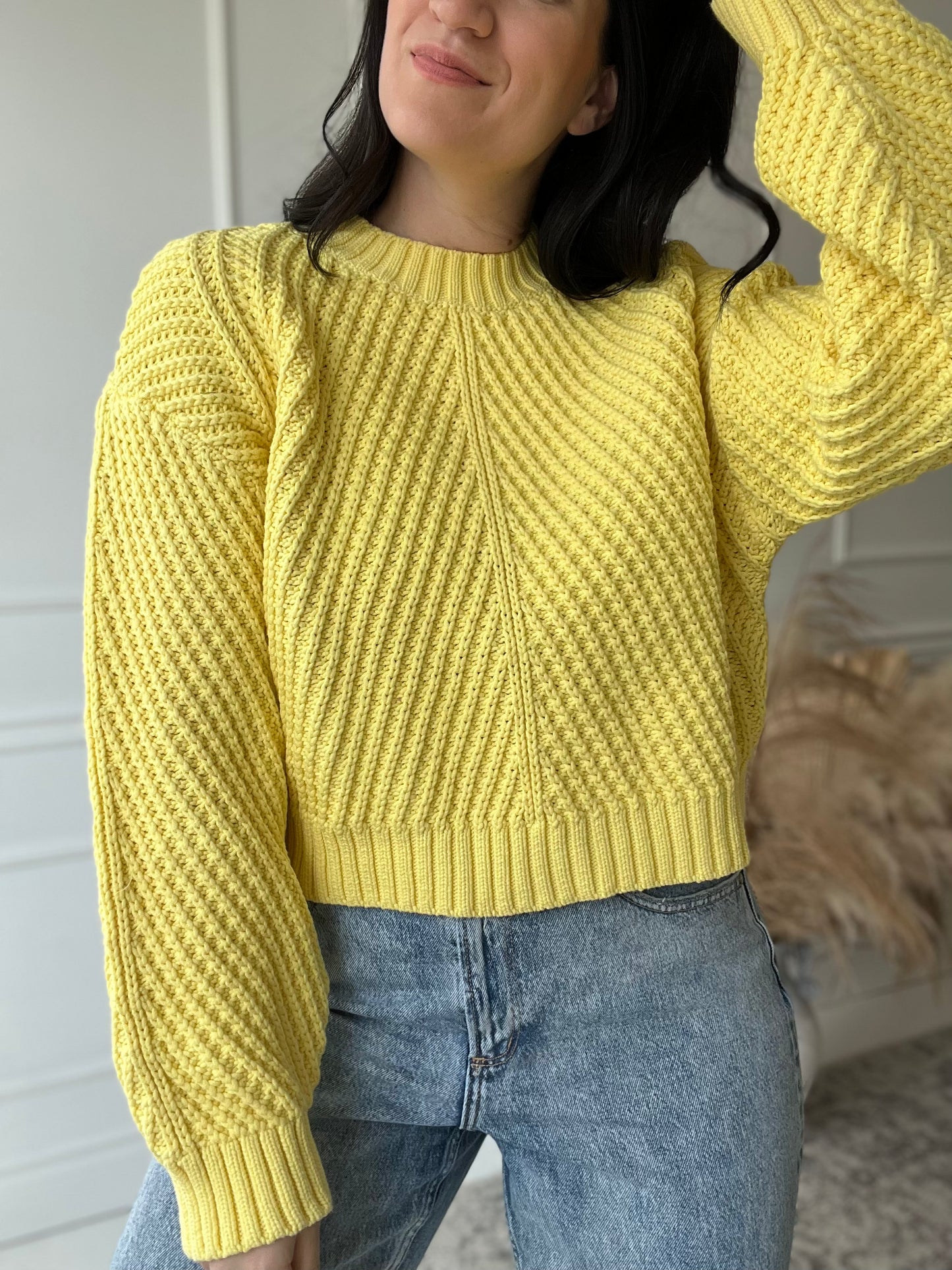 Extra Chunky Sunshine Sweater - Size S