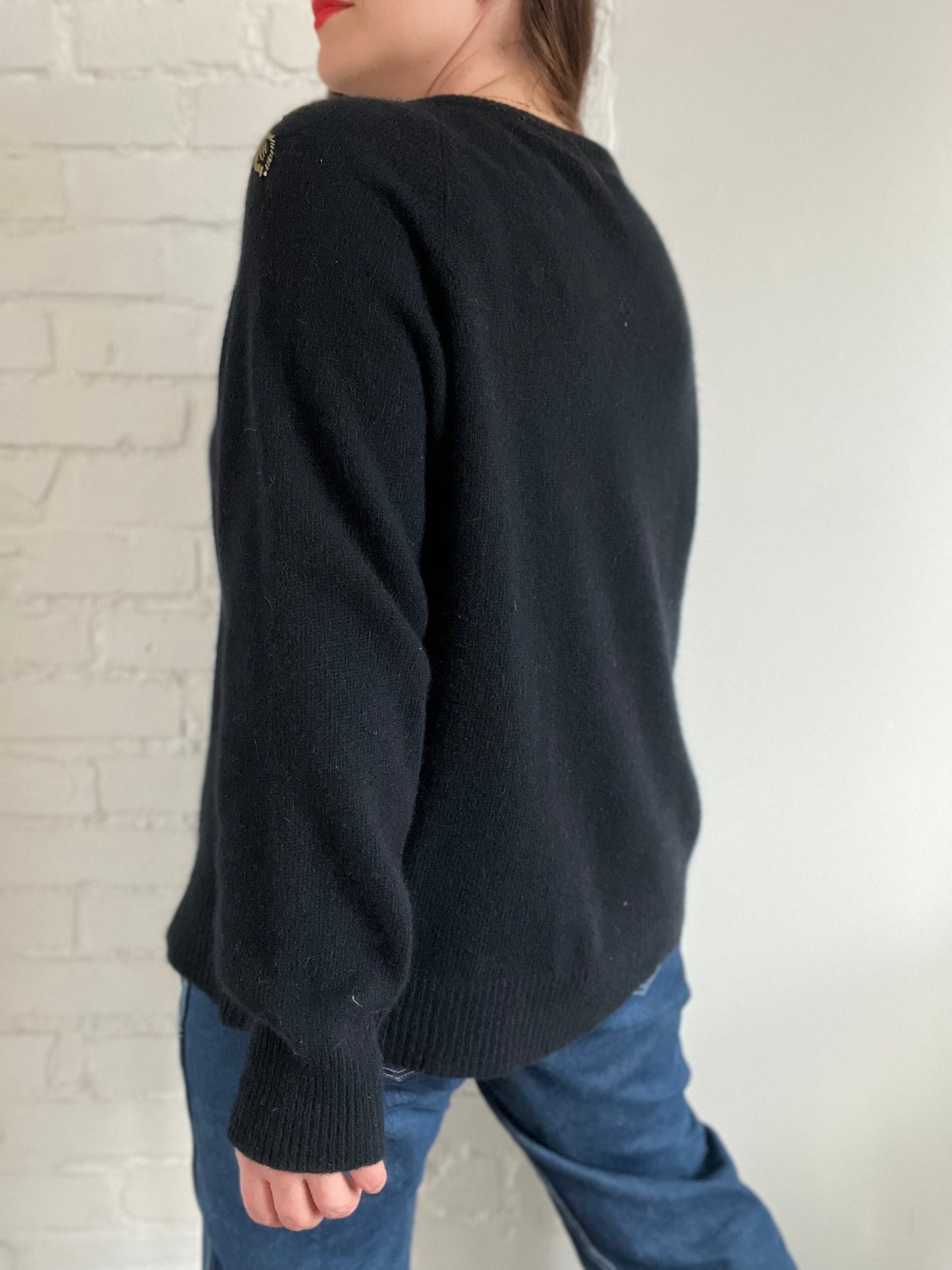 Dazzling Gemstone Knit Sweater - XL