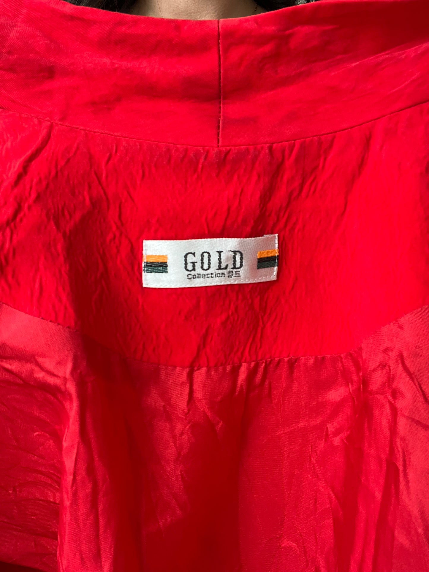 100% Silk Cherry Bomb Jacket - Size M