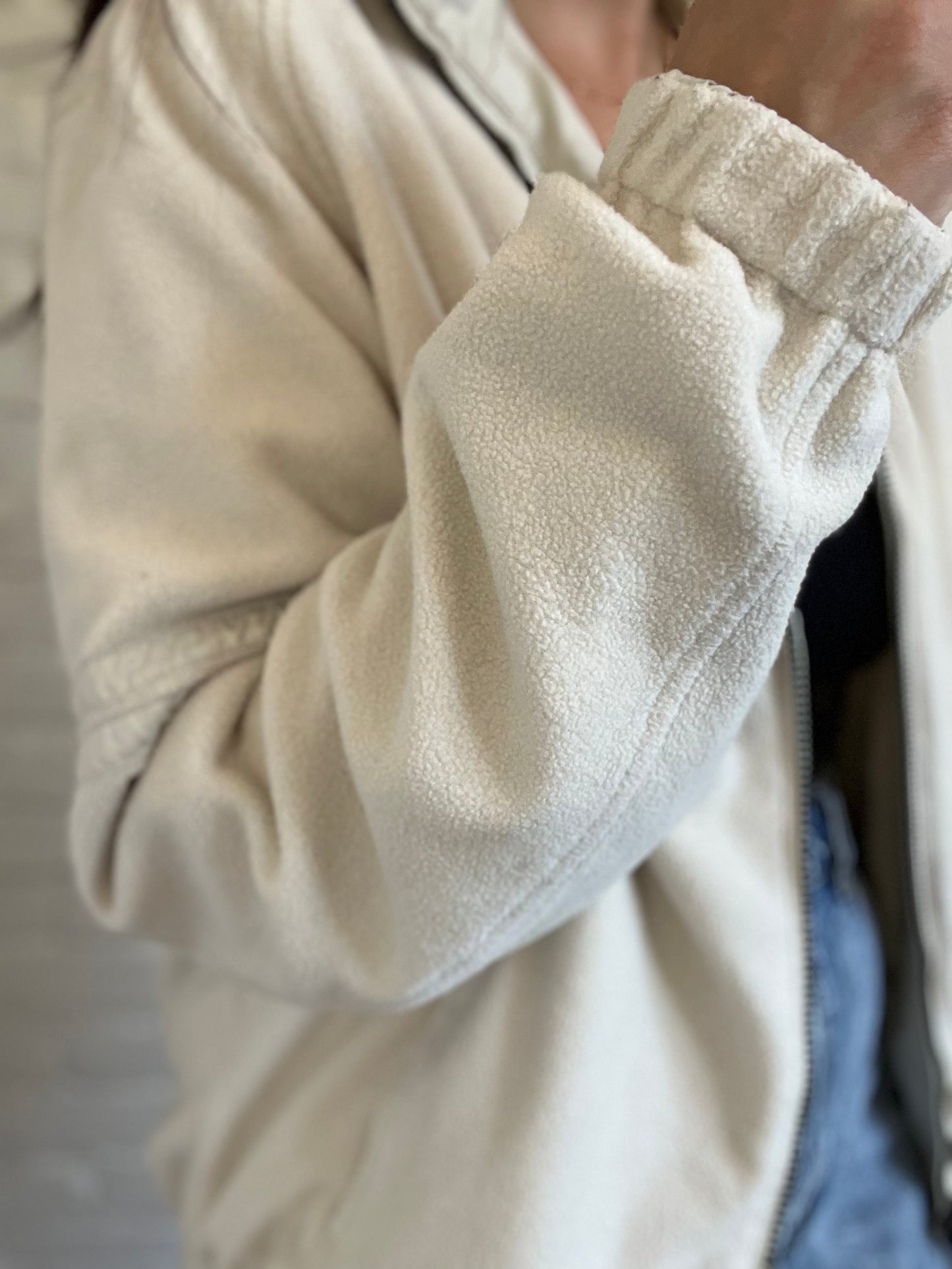 Beige Fleece Jacket - Size M/L