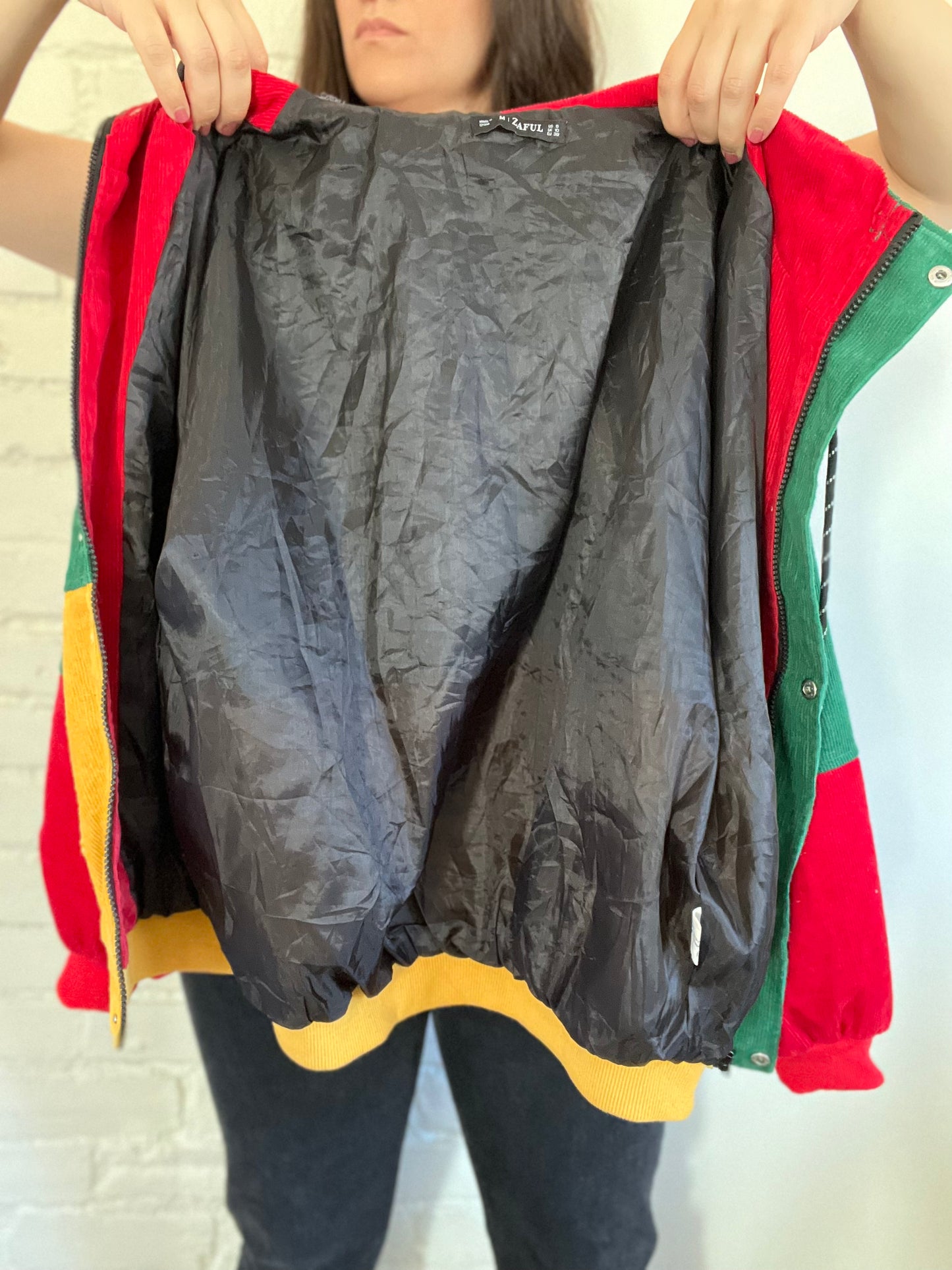 Punchy Cord Hooded Jacket - Size M