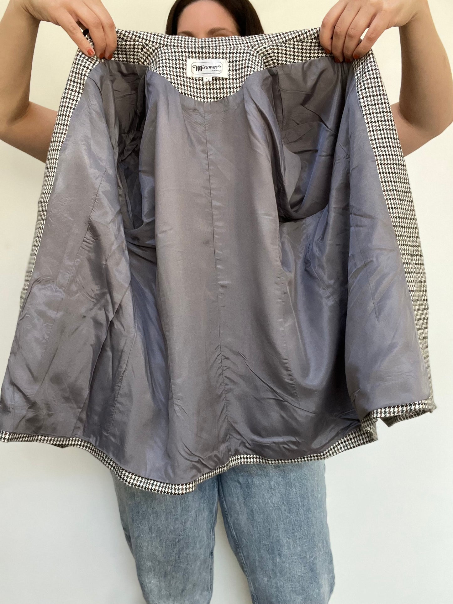 Mini Houndstooth Vintage Blazer - Size M/L