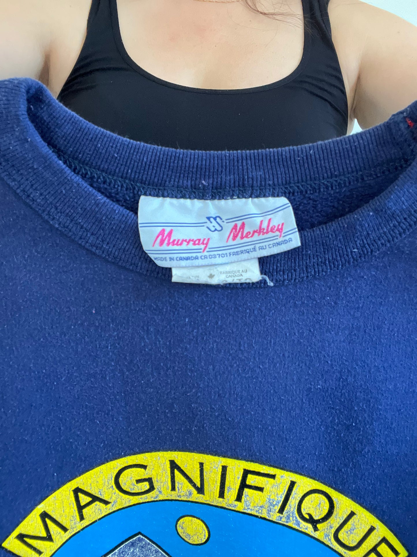 Vintage Les Montagnes Crewneck - Size XL