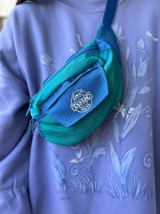 90s Tan Sac Waves Fanny Pack