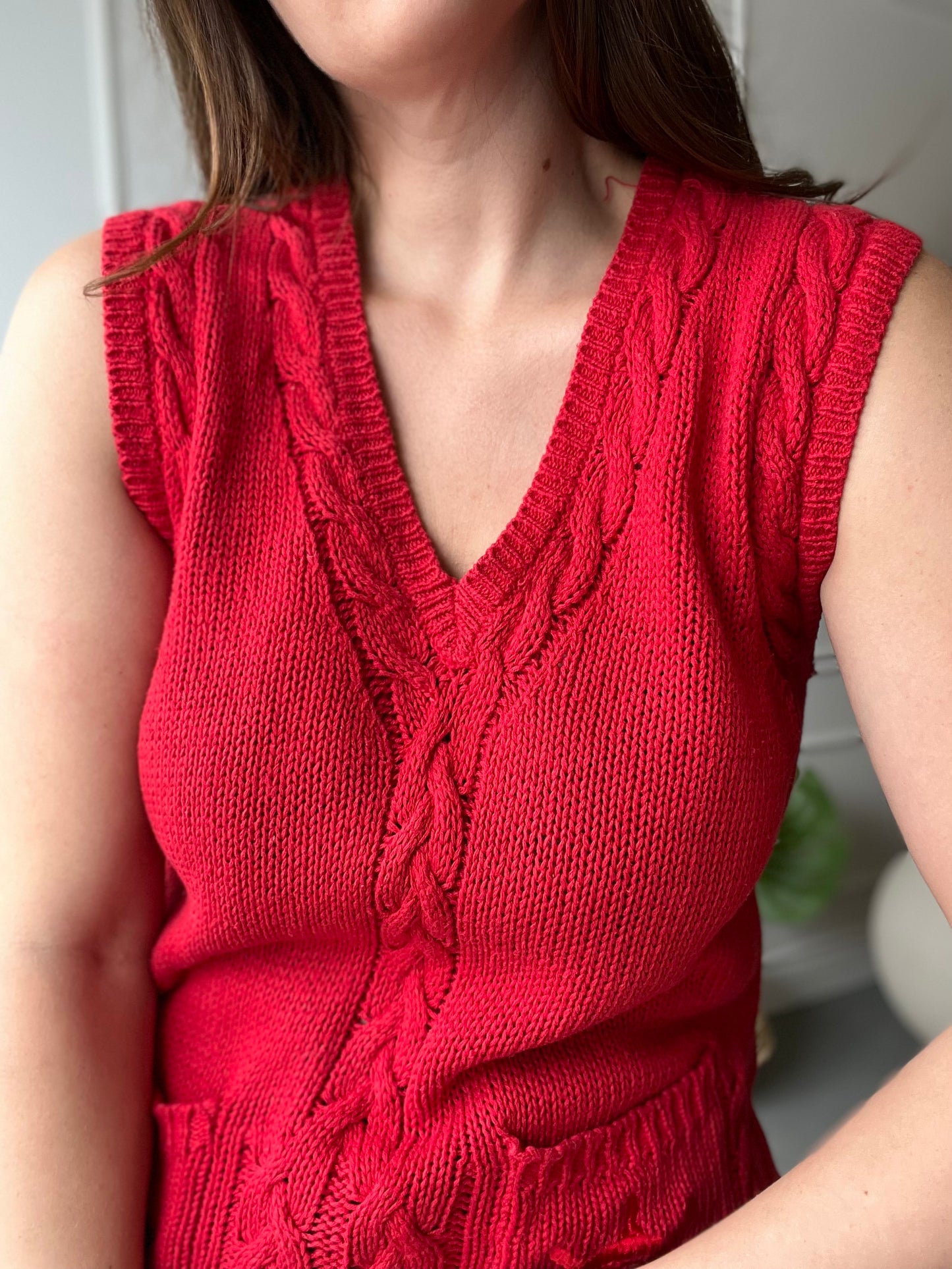 Sleeveless Nautical Knit - Size M