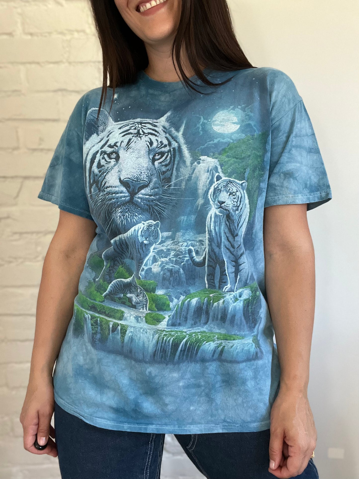 White Tiger Vintage Tshirt - Size L
