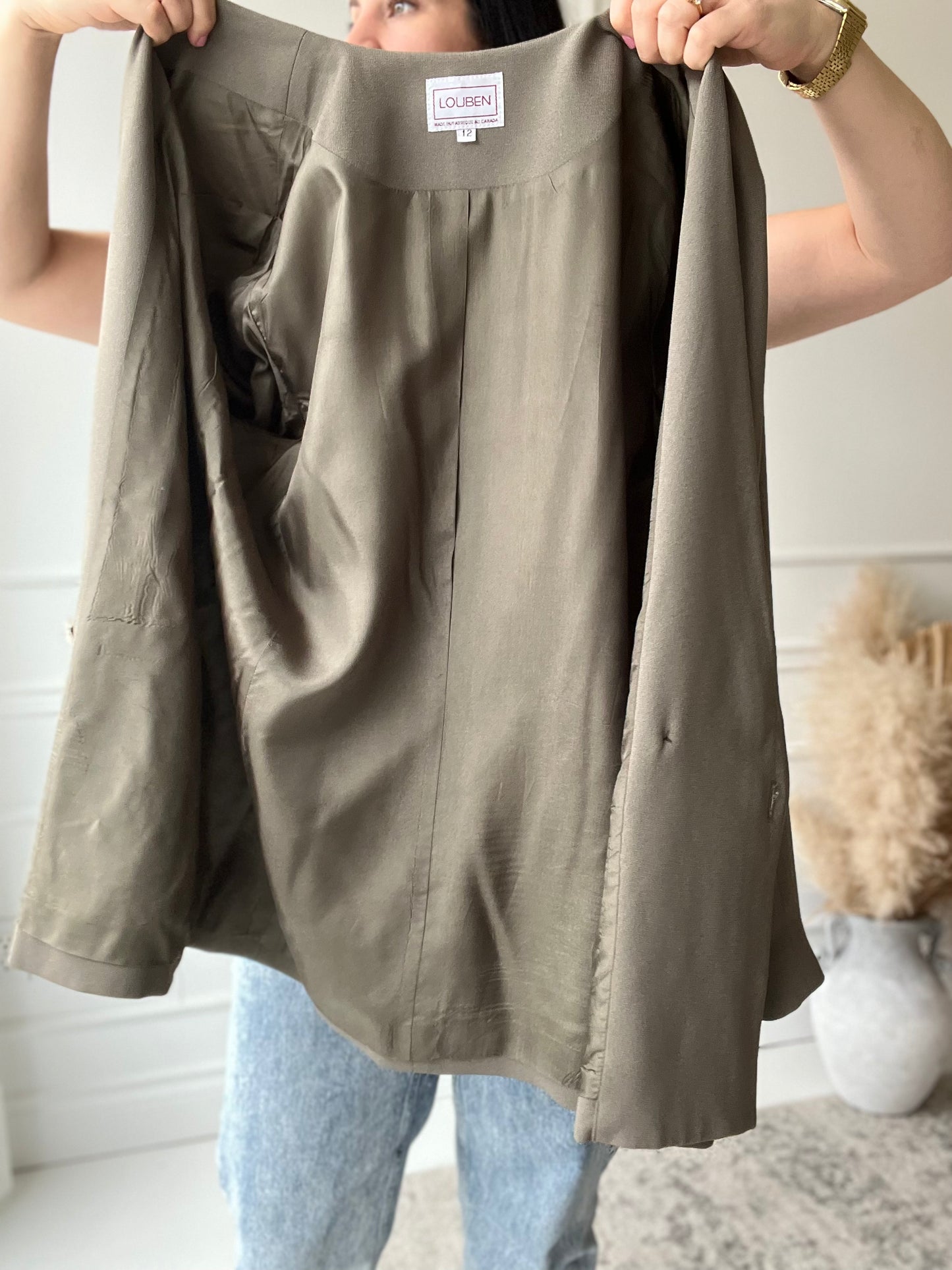 Olive Green Blazer - 12