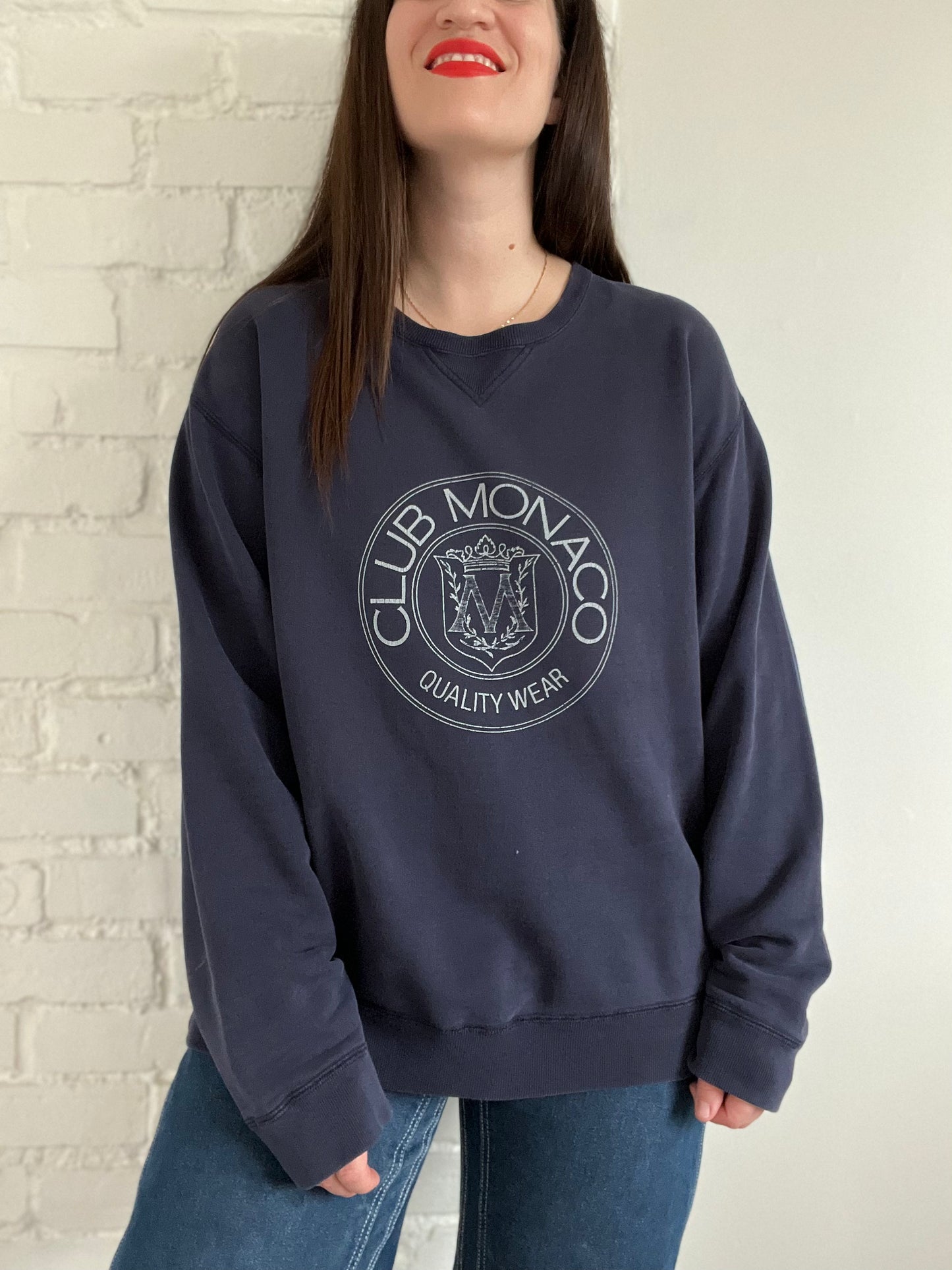 Vintage Club Monaco Heritage Crest Sweater - Mens L