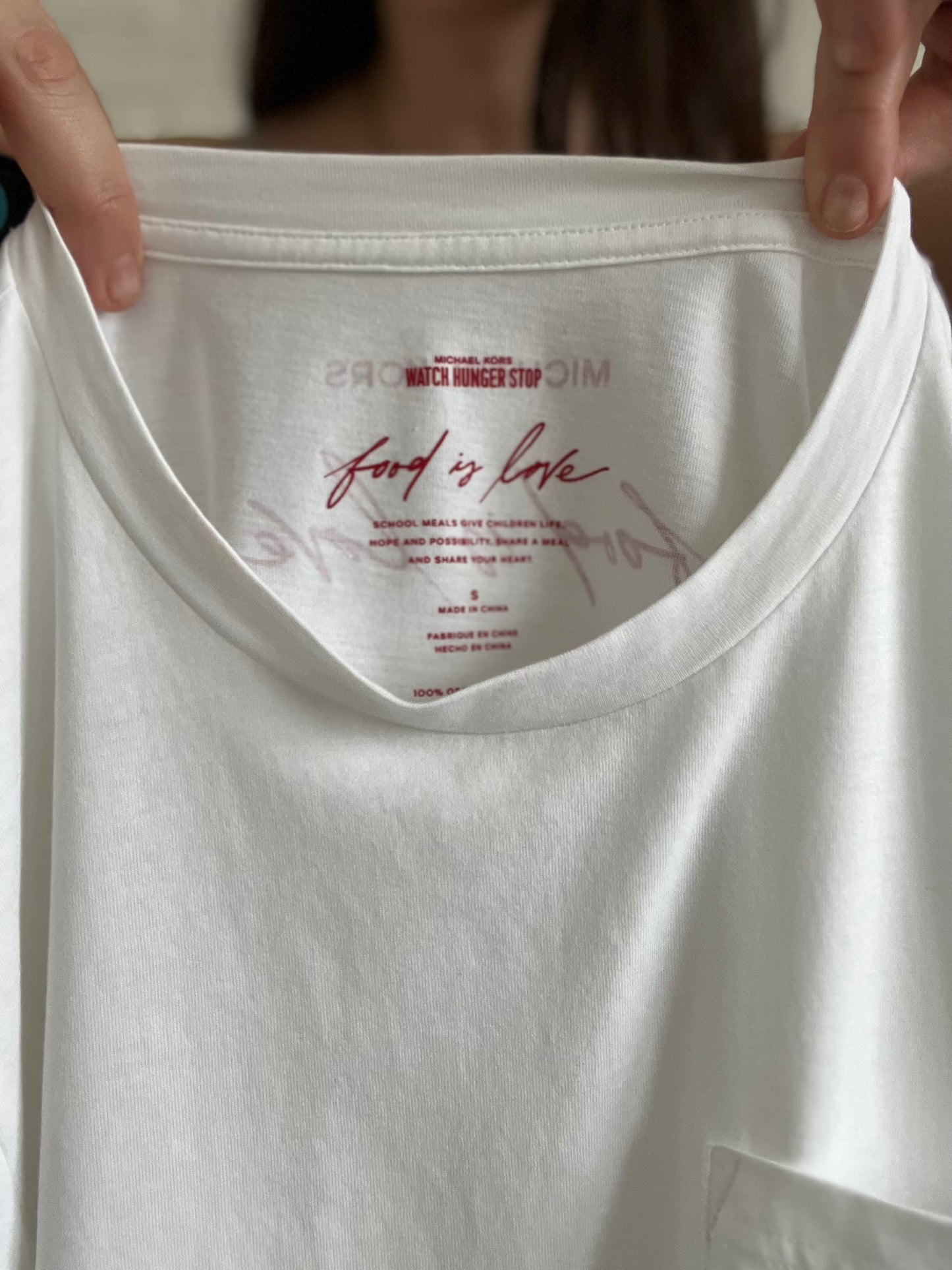 Food is Love Heart T-shirt - S