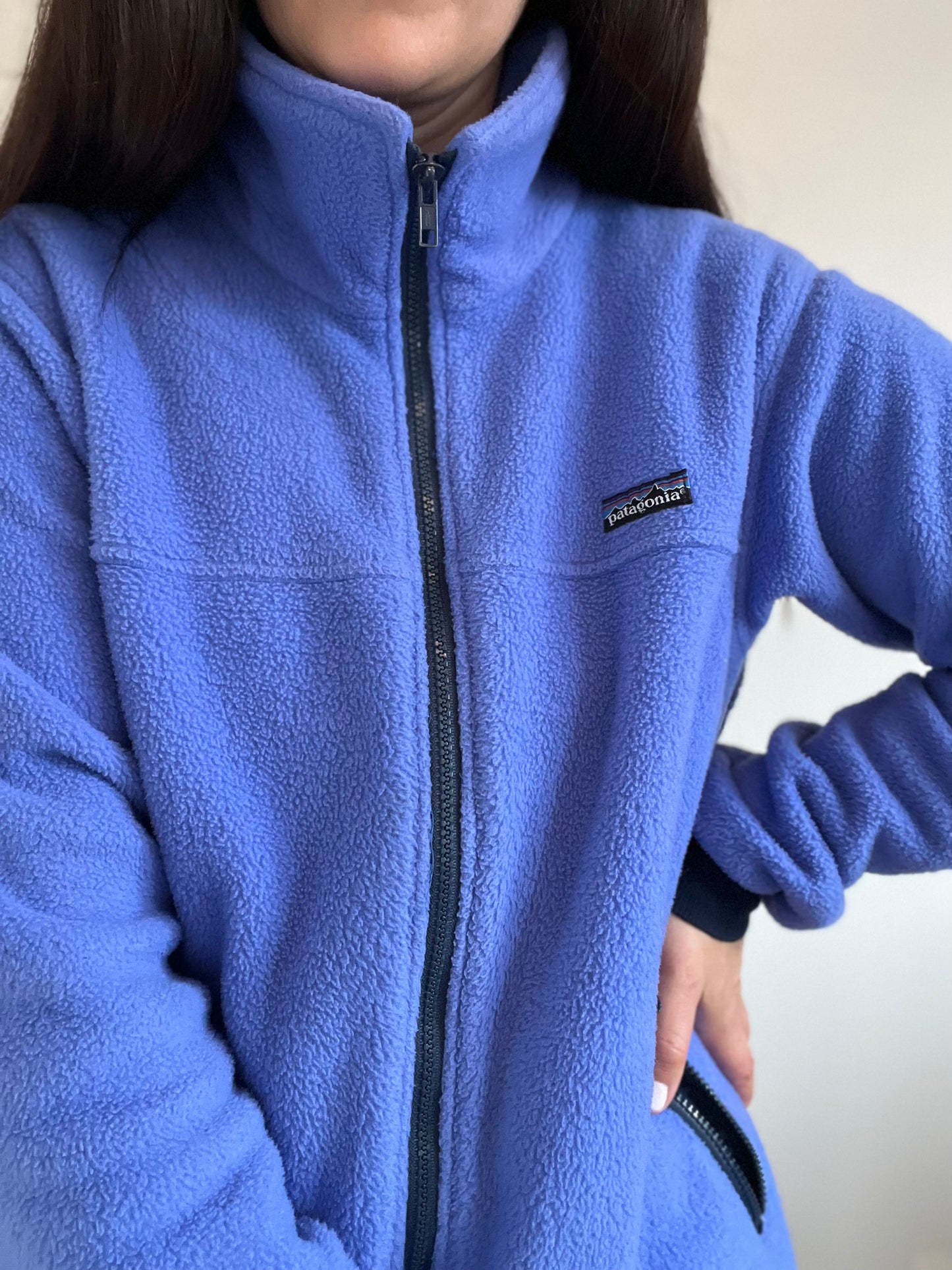 Purple Patagonia Fleece Zip Up - Size L