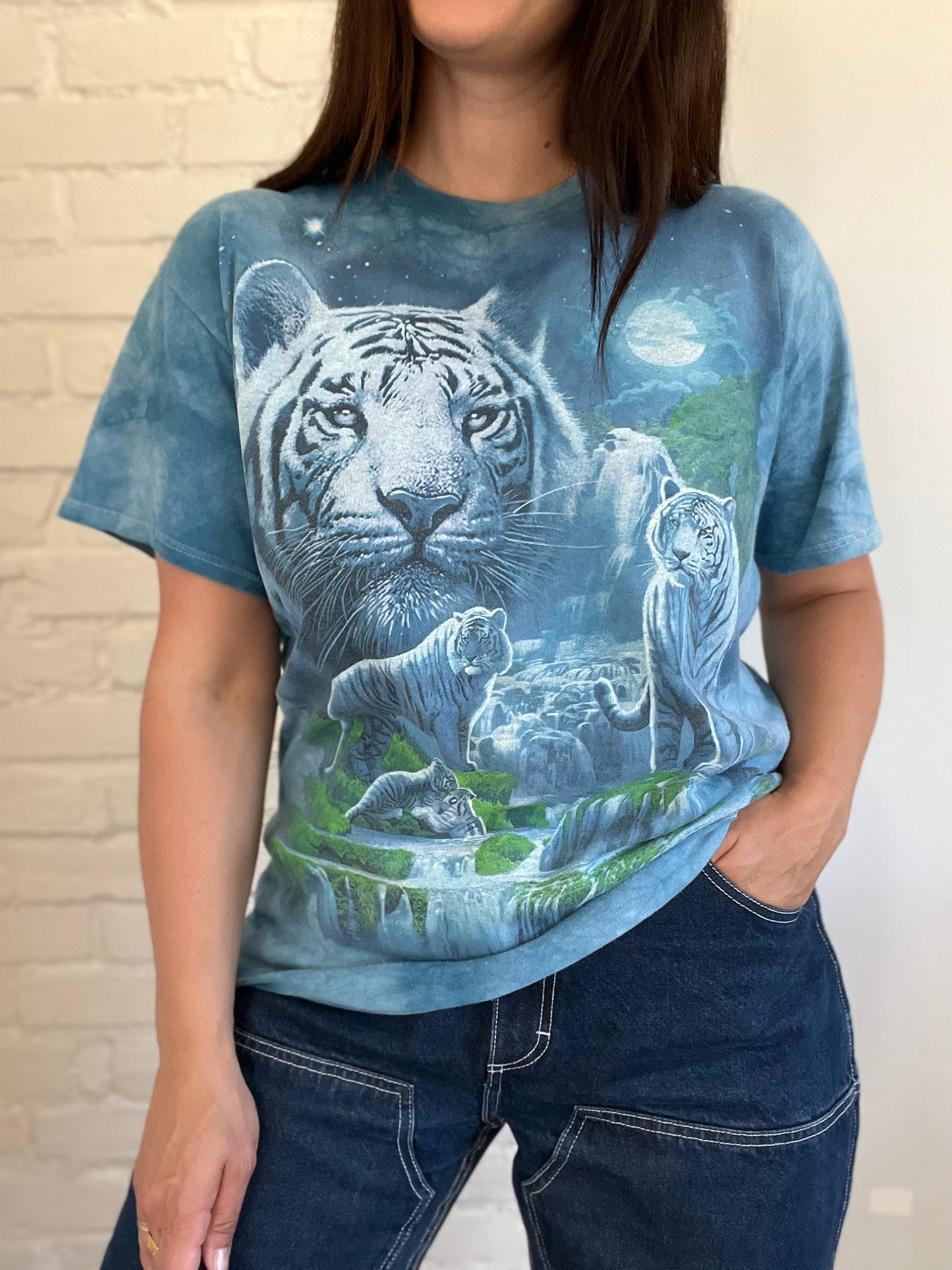 White Tiger Vintage Tshirt - Size L