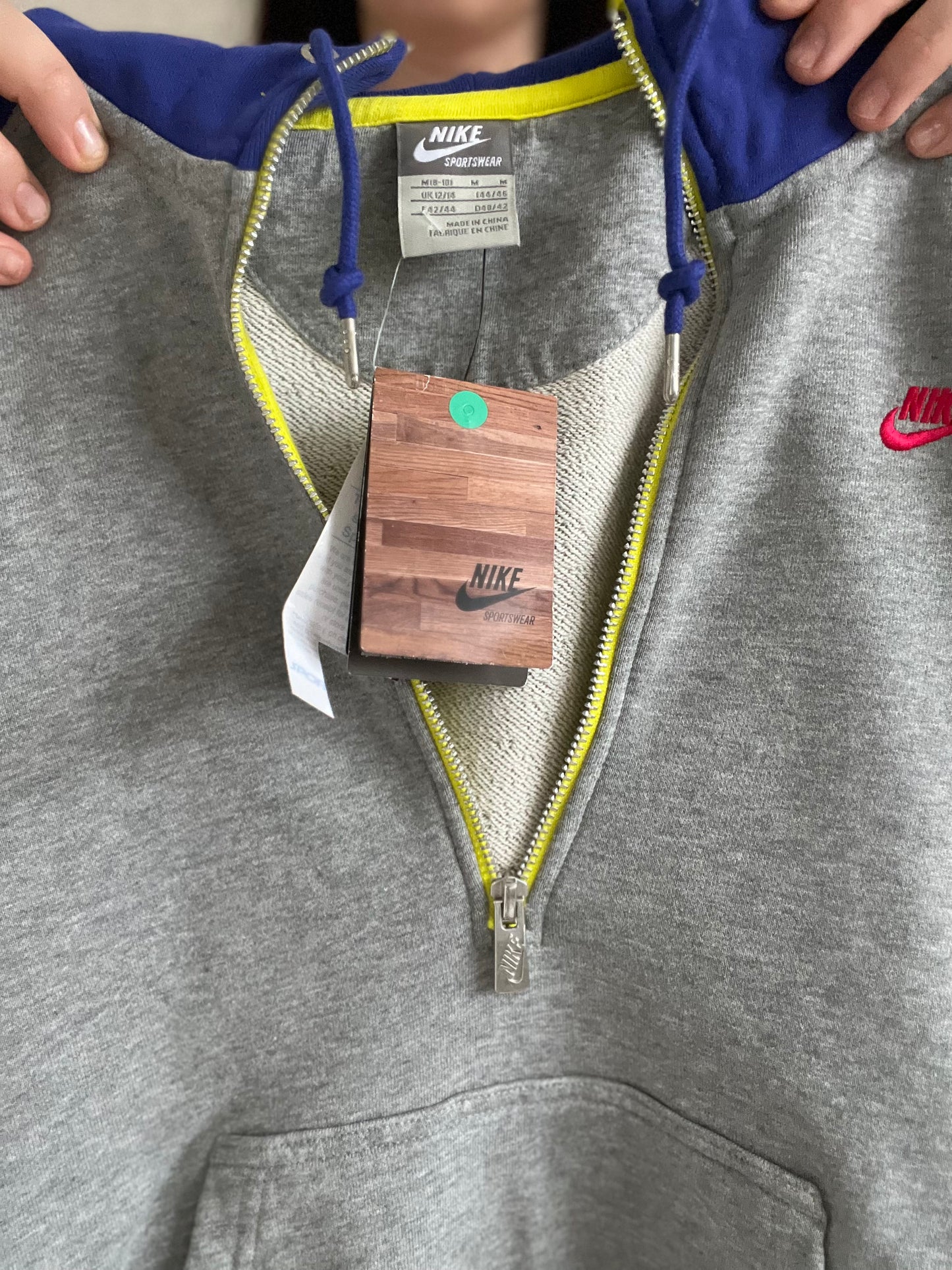 Nike Colour Block Quarter Zip - M