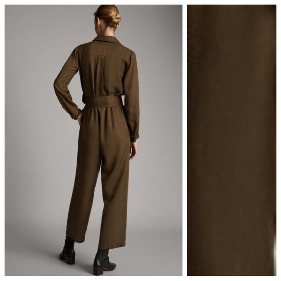 Dark Olive Green Jumpsuit - Size 2