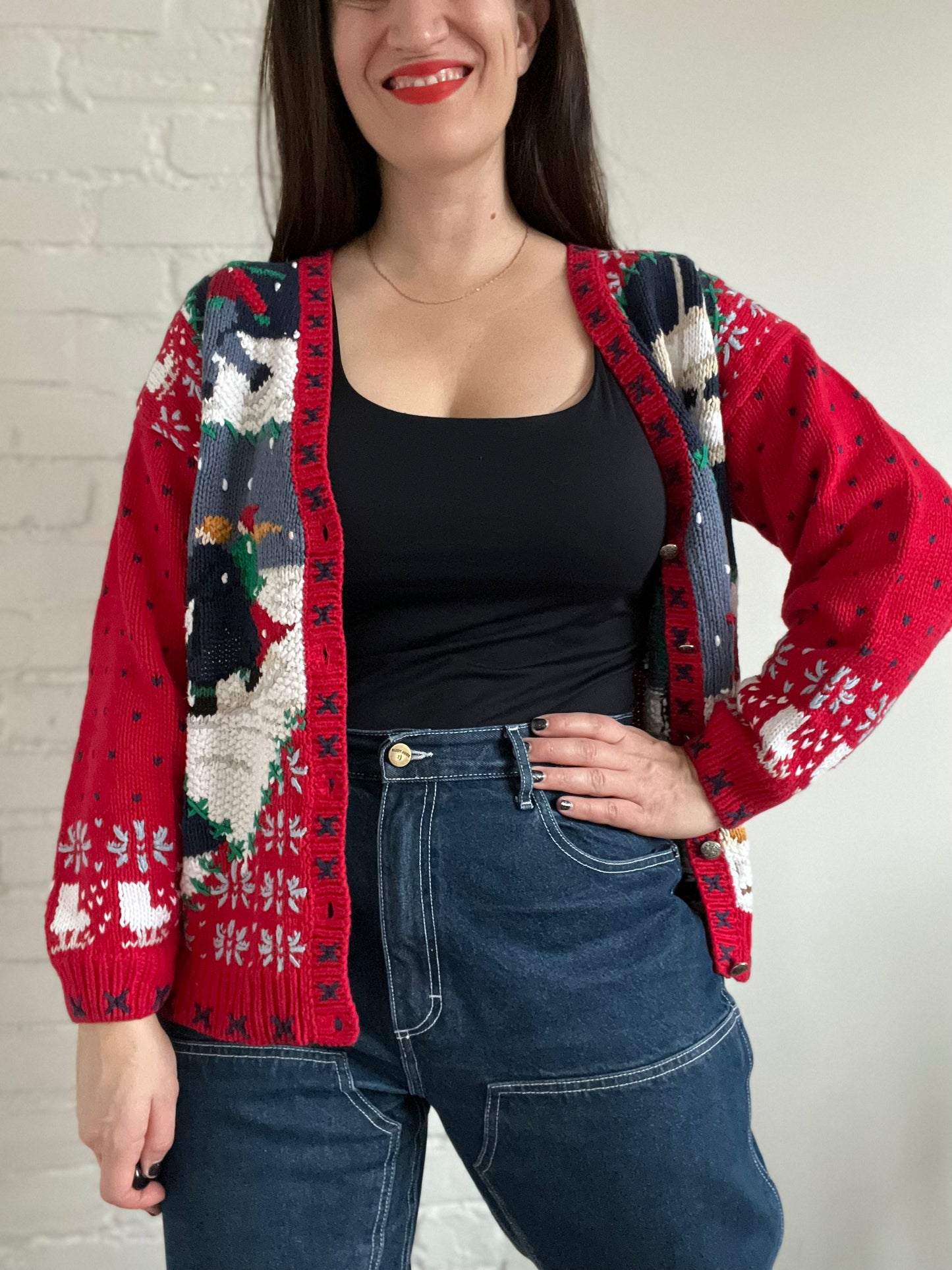 Let it Snow Knit Sweater - M/L