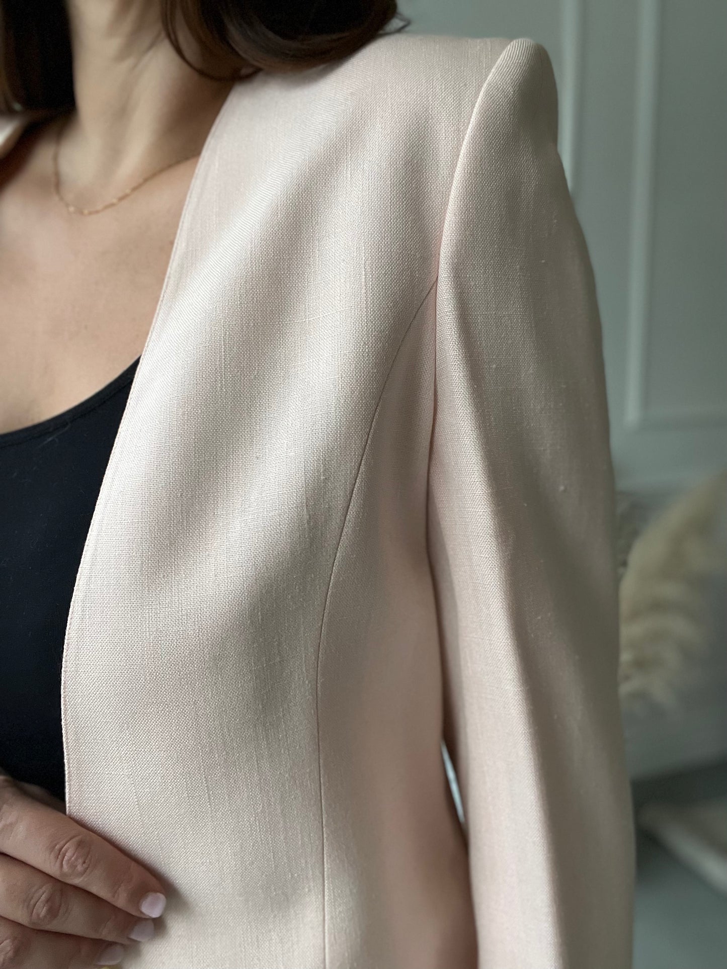 Blush Pink Soft Blazer - Size M