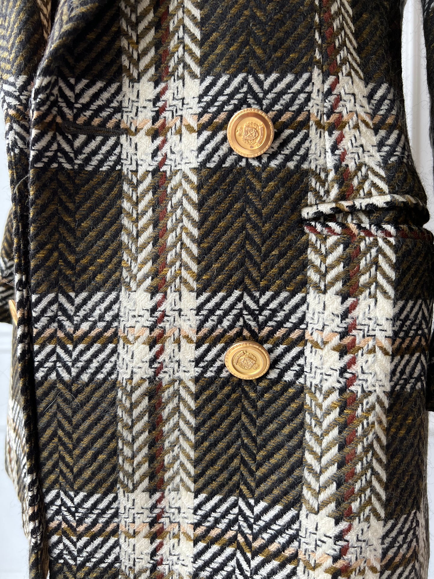 Vintage St. Sophia Paris Tweed Crest Blazer - Size M