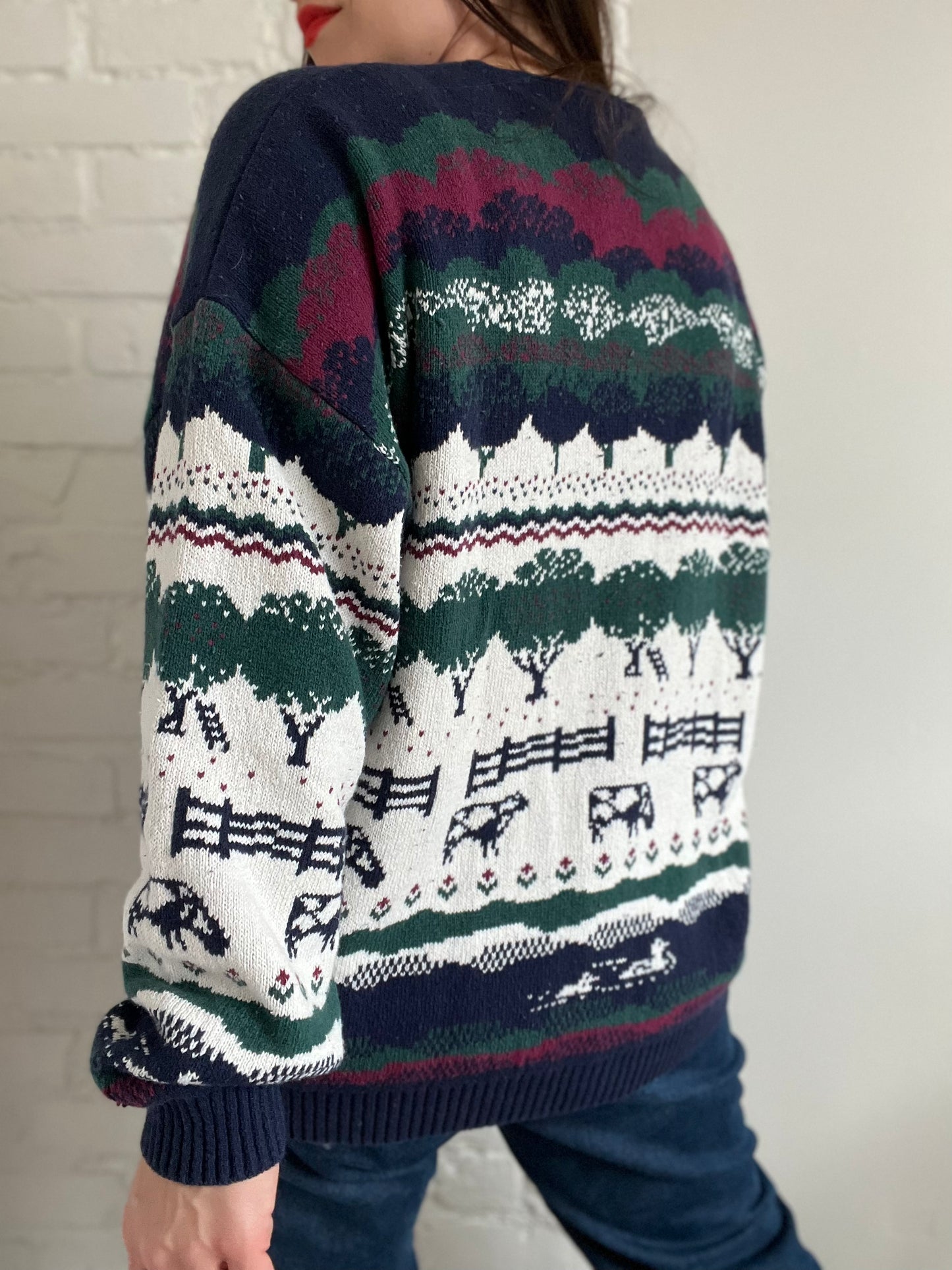 Vintage Northern Reflections Farm Knit - XL