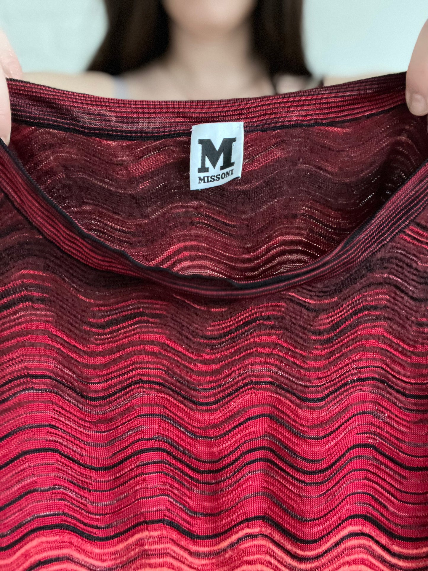 Missoni Chevron Ruffle Shirt - M