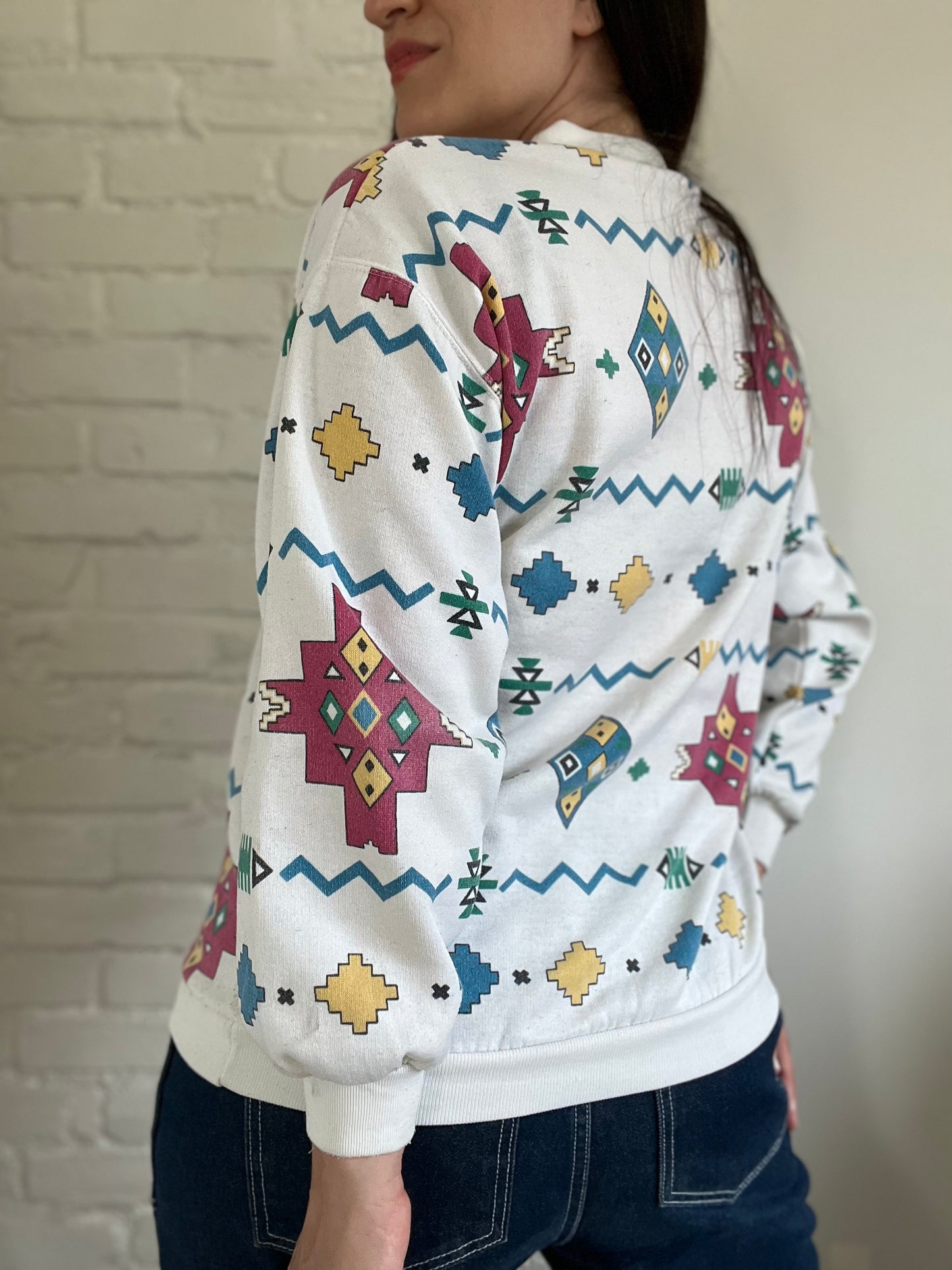 90s Abstract Crewneck - Size M