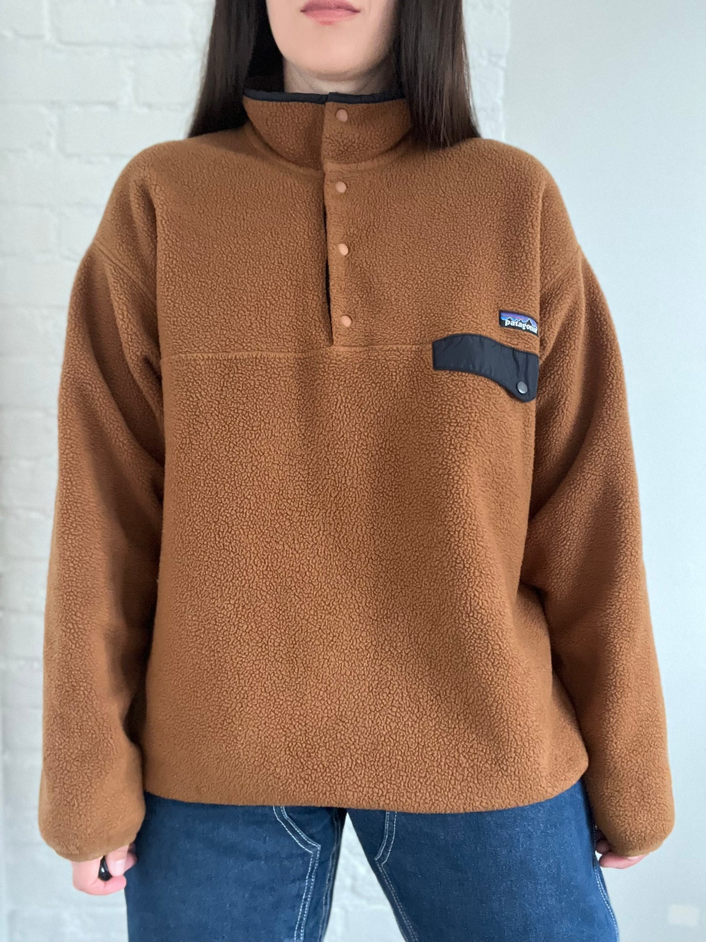 Caramel Patagonia Synchilla Fleece - Size XL