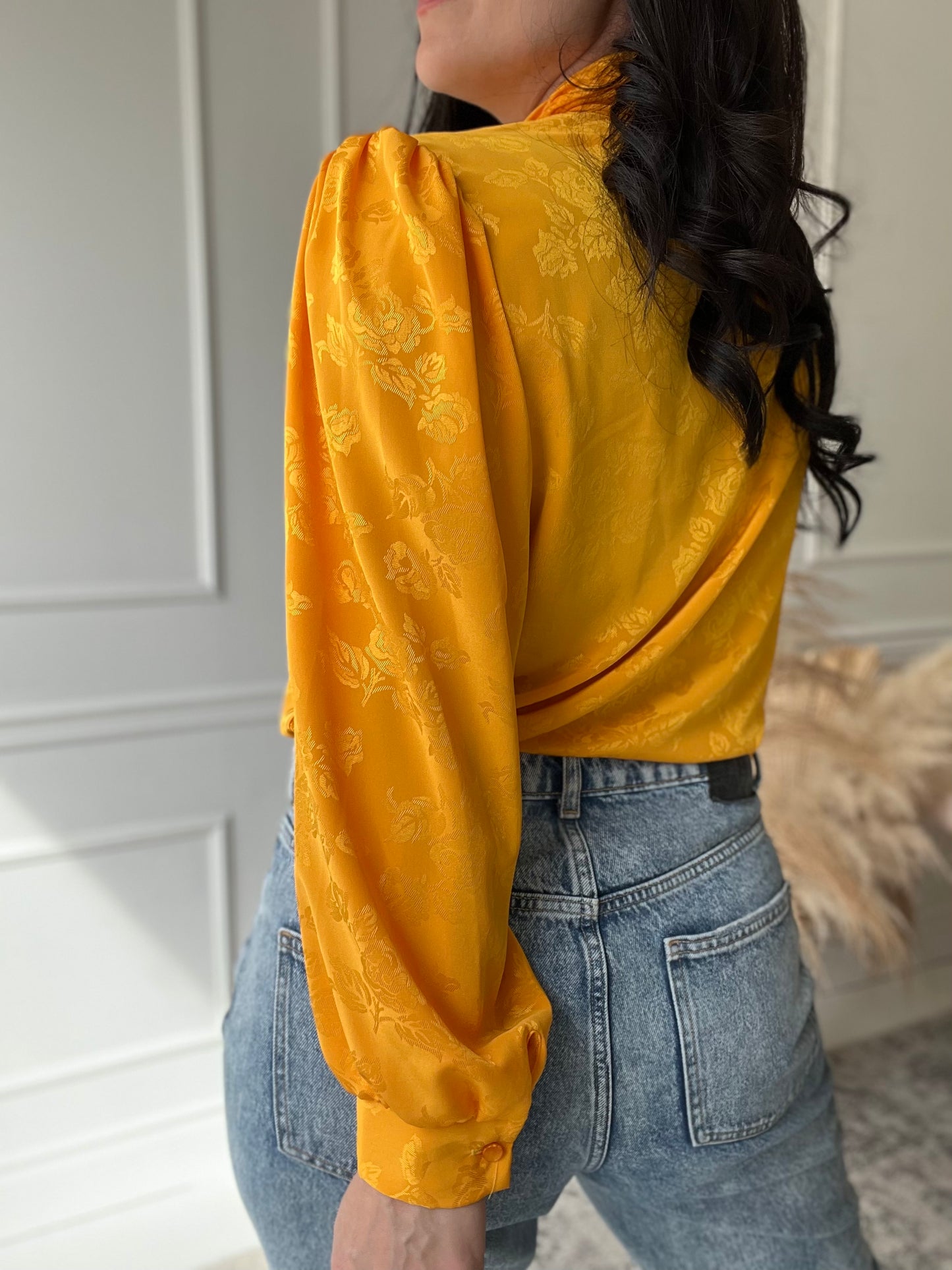 Mustard Vintage Blouse - Size M/L