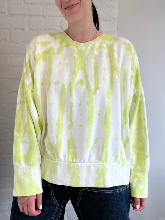 Neon Tie Dye Athleisure Sweater - XXL