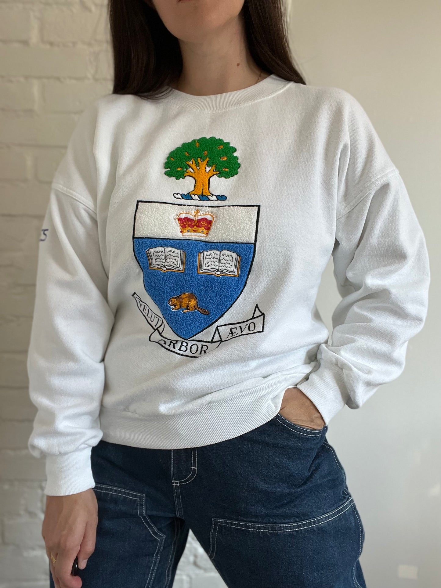 Velut arbor ævo UofT Coat of Arms Sweater - Size M