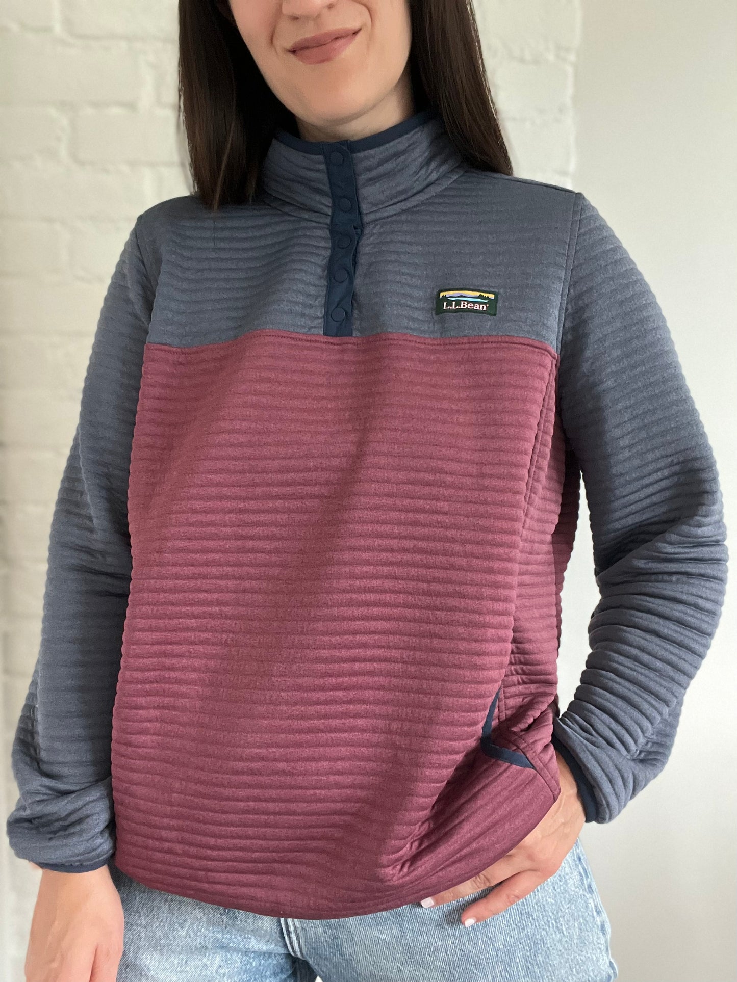 L.L. Bean Quarter Snap Pullover - Size XL