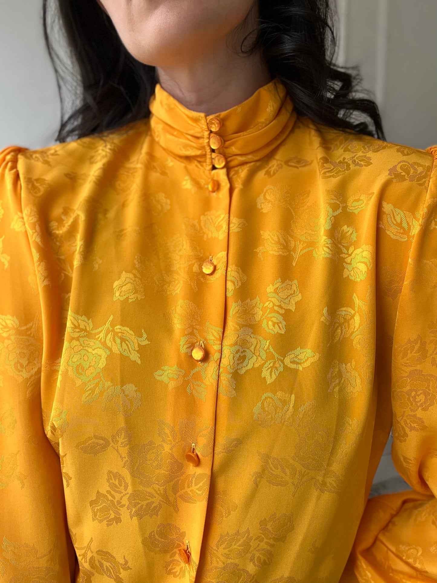 Mustard Vintage Blouse - Size M/L