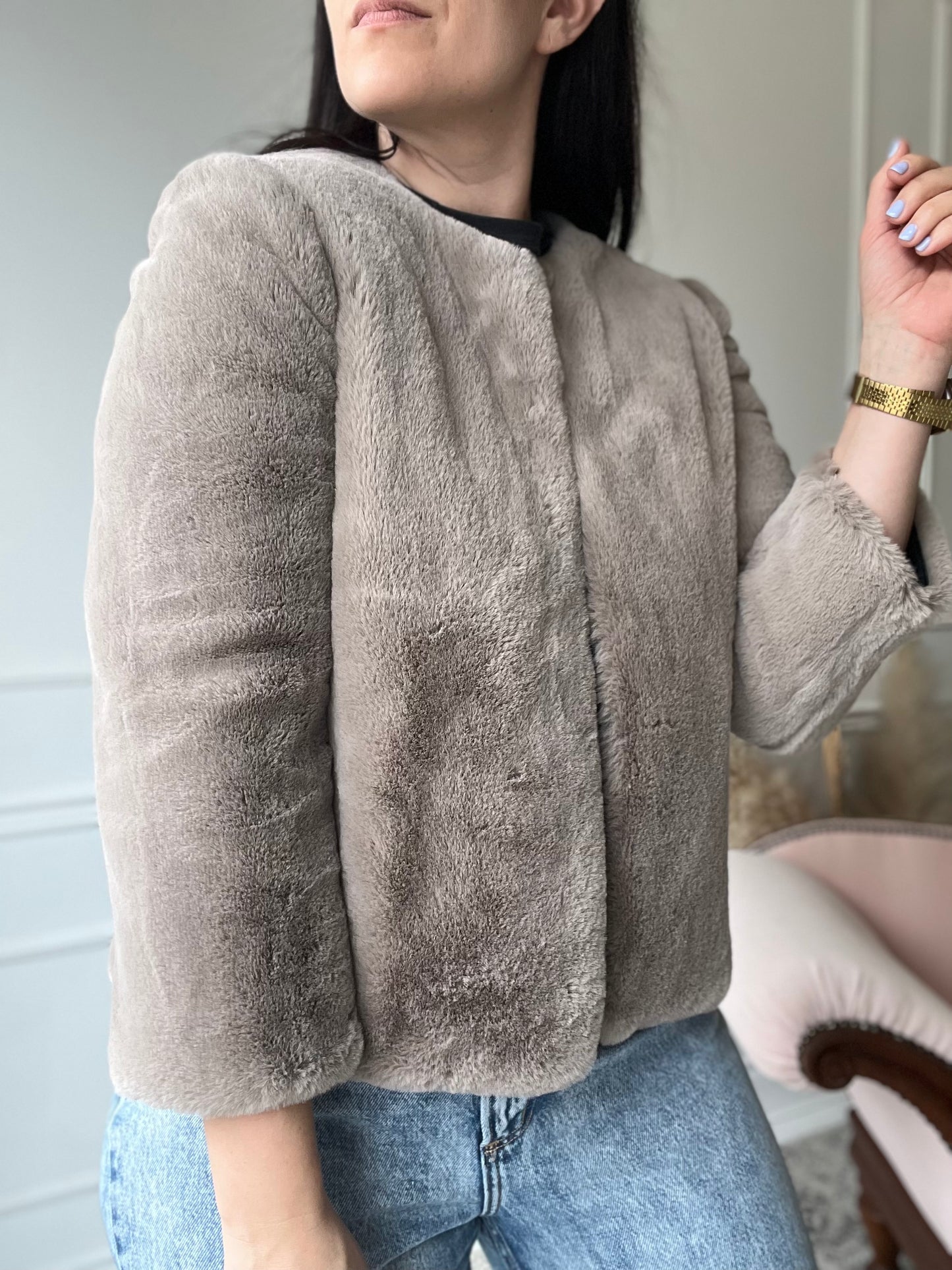 Buttery Soft Faux Fur Jacket - Size M
