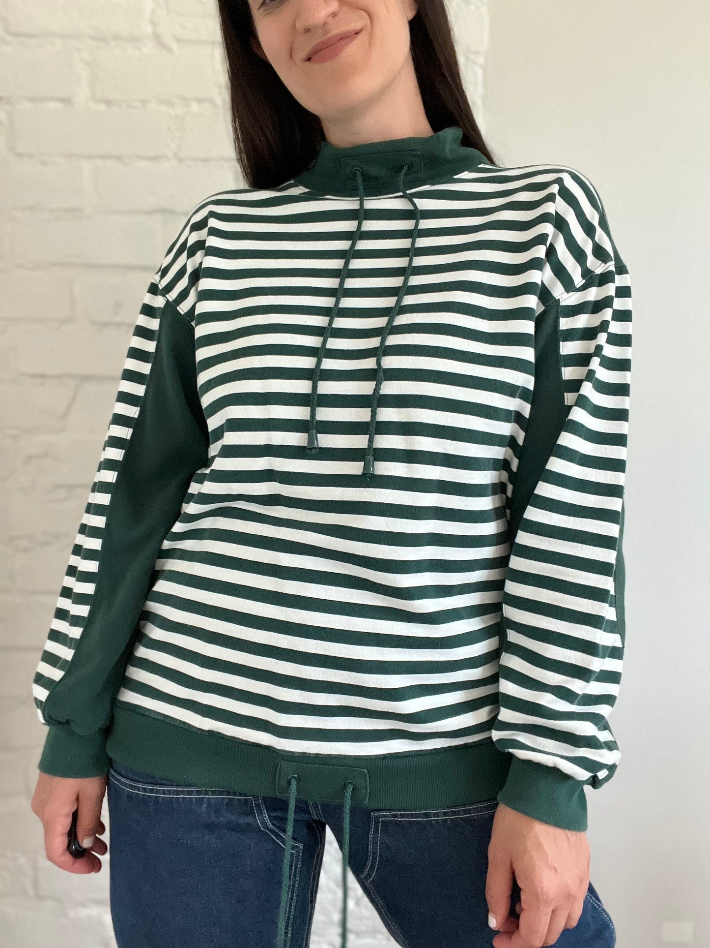 Striped Rugby Style Sweater - Size L