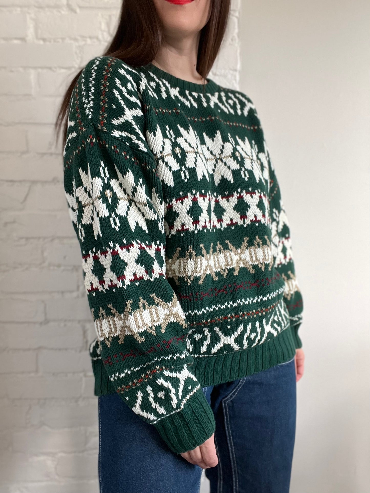 Holiday "Dad Sweater" Chunky Knit - Size L/XL