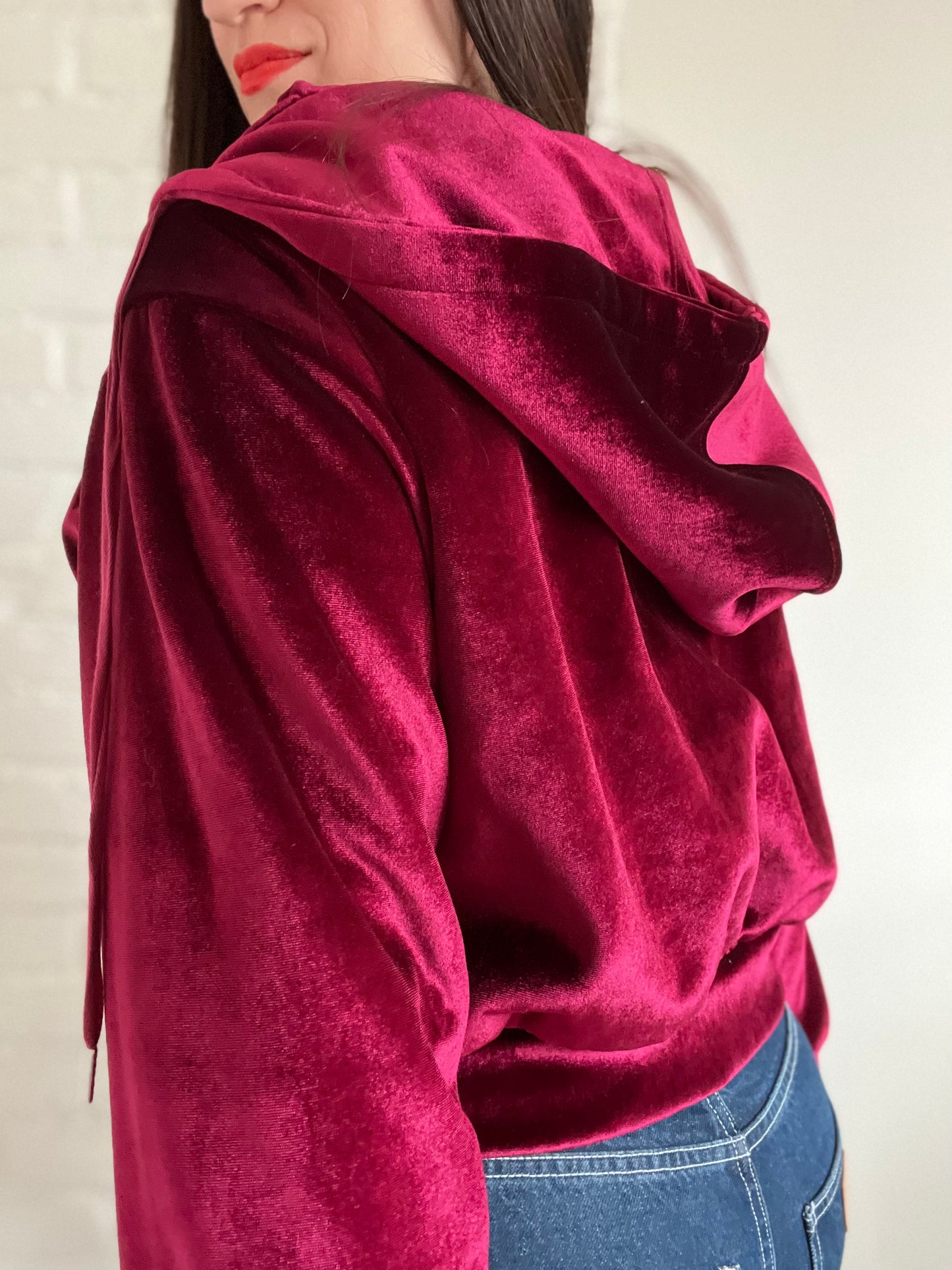 Velvet Puffer Jacket - L