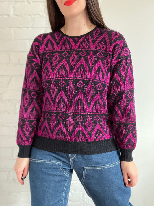 Holiday Barbie Knit Sweater - M