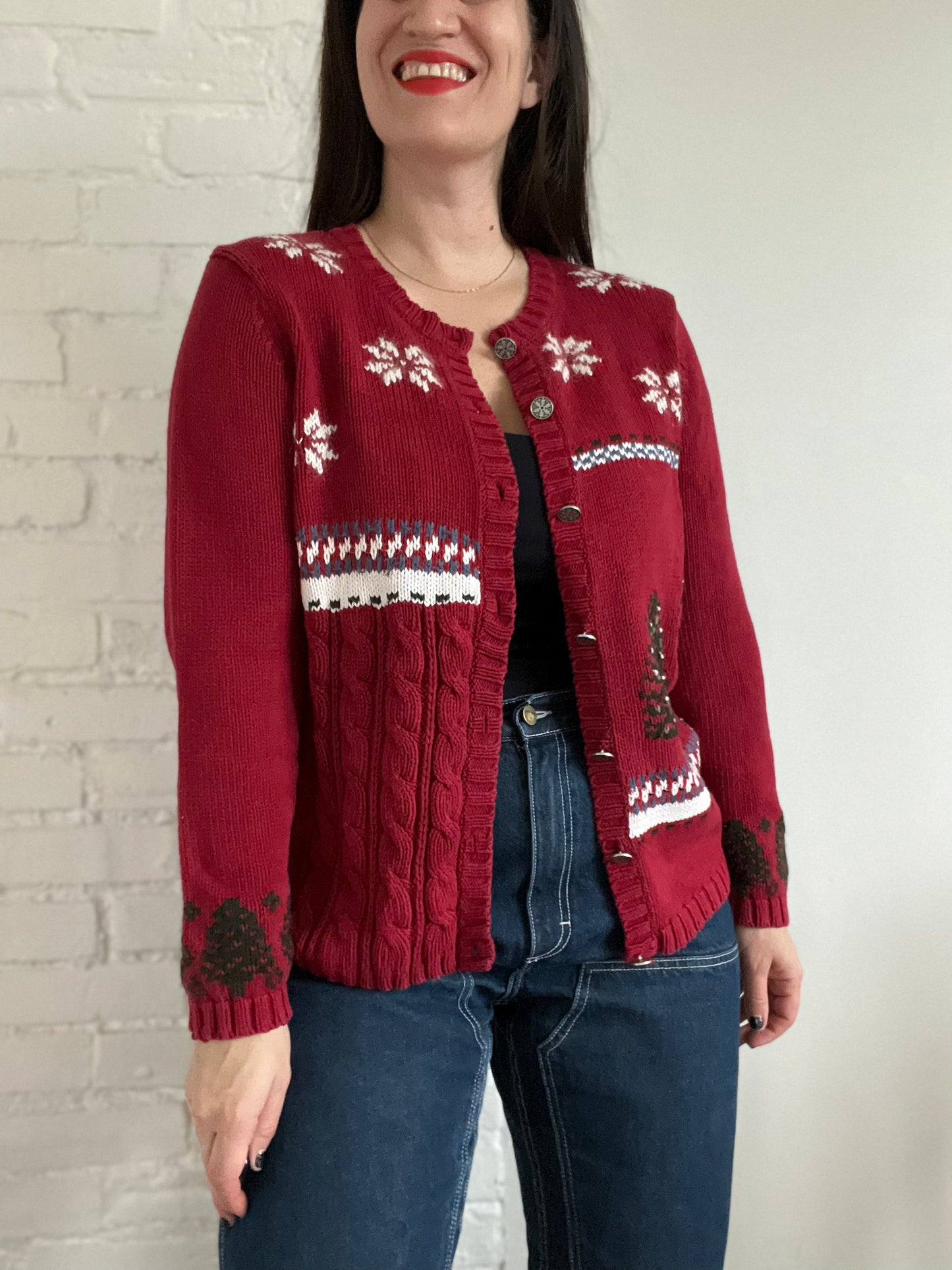 Vintage Northern Reflections Cardigan - M/L