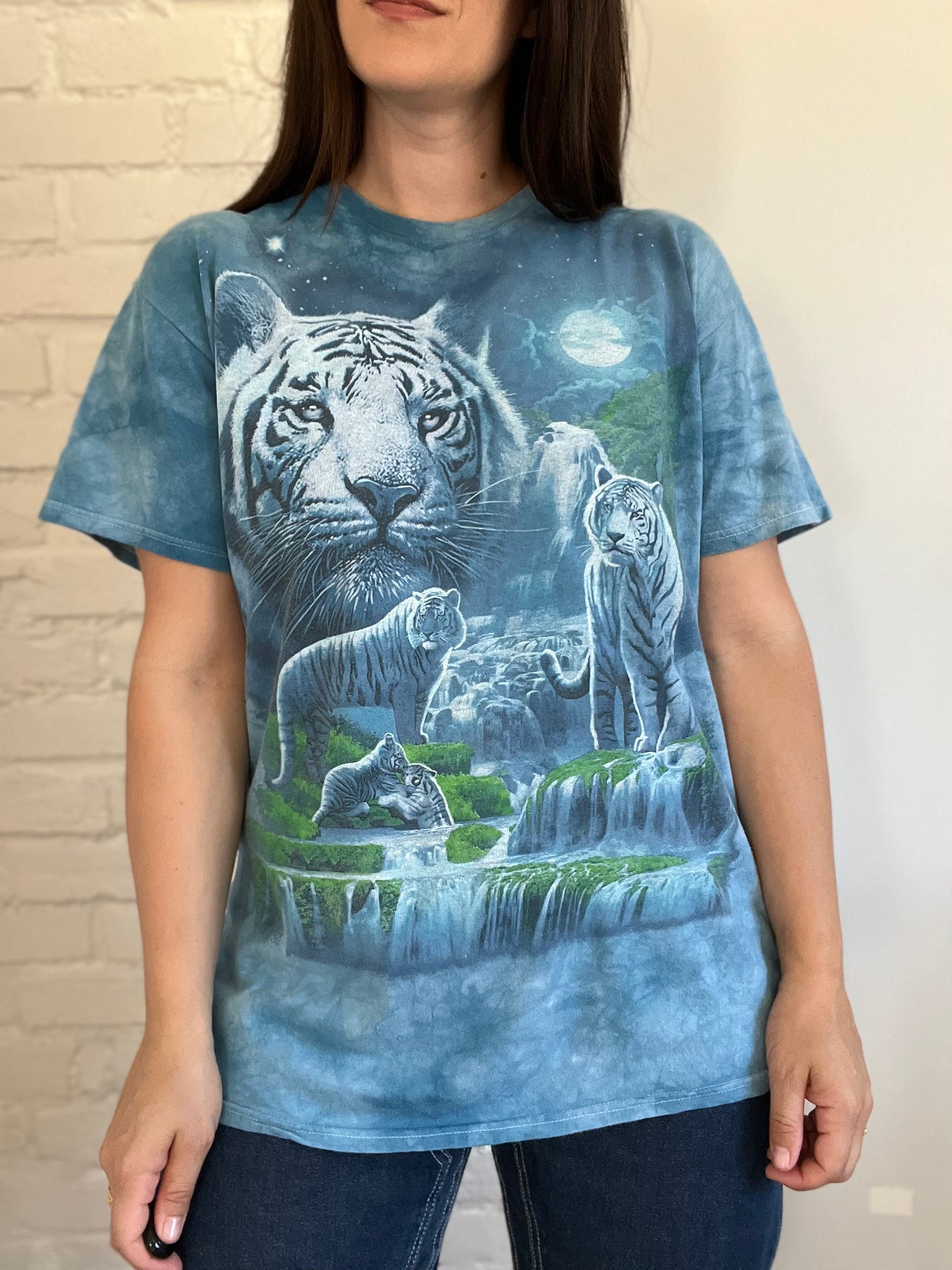 White Tiger Vintage Tshirt - Size L