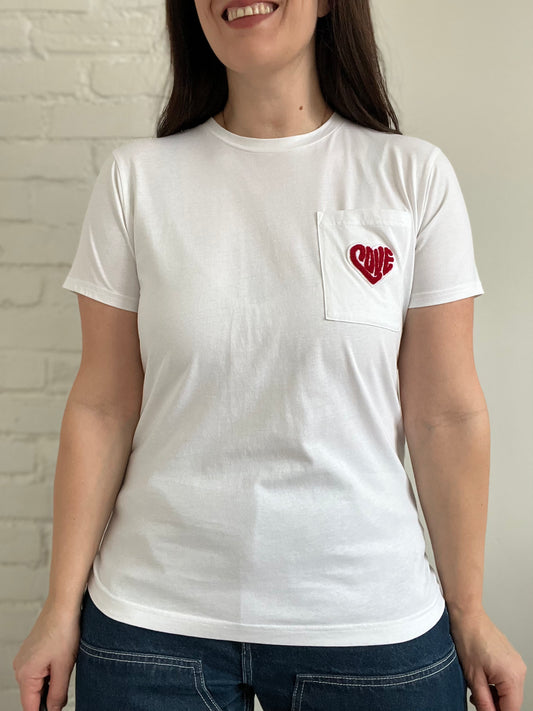 Food is Love Heart T-shirt - S