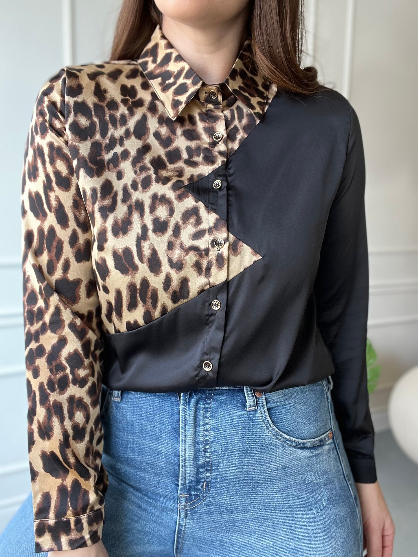 Pop Star Leopard Top - Size M