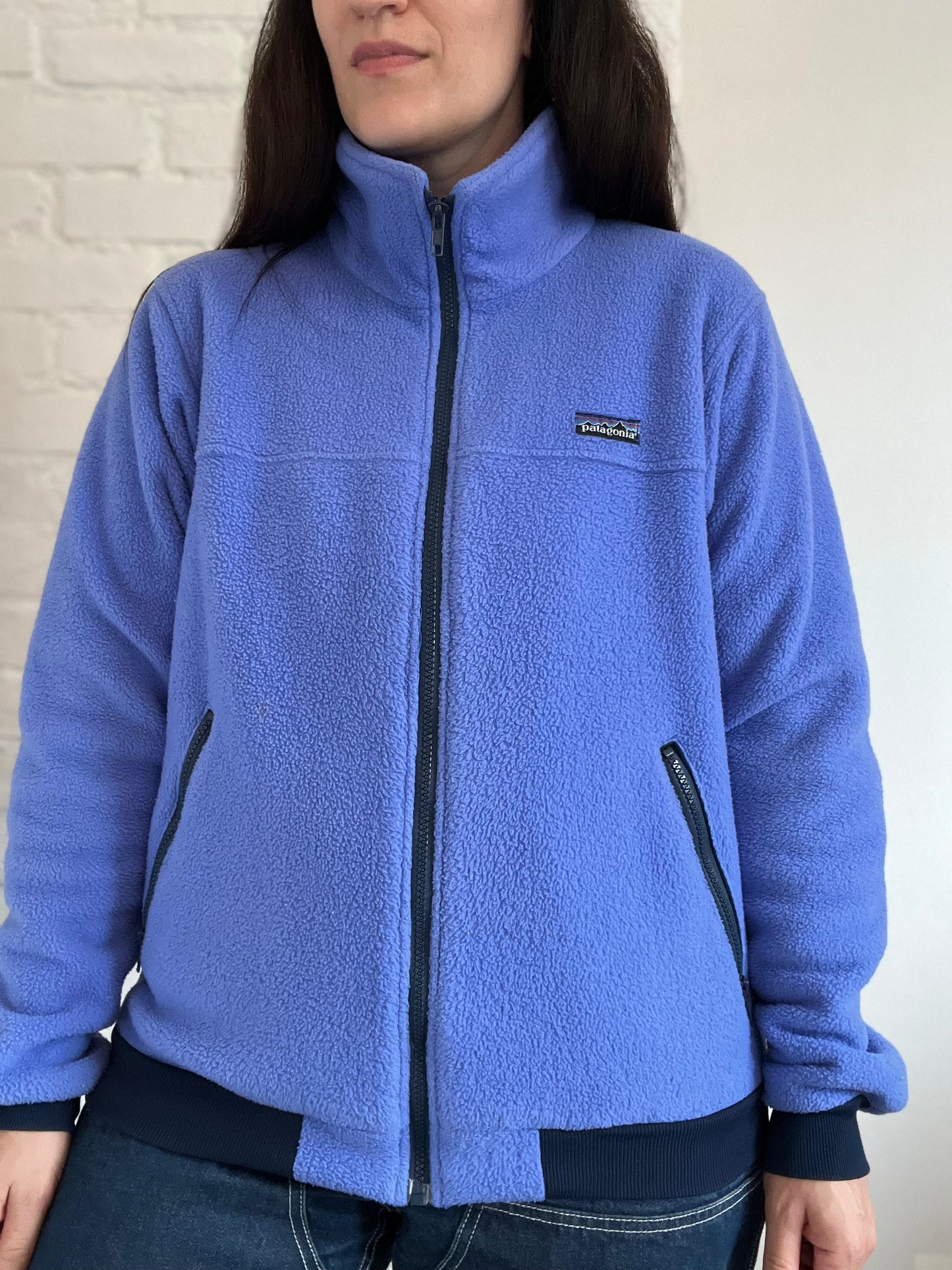 Purple Patagonia Fleece Zip Up - Size L
