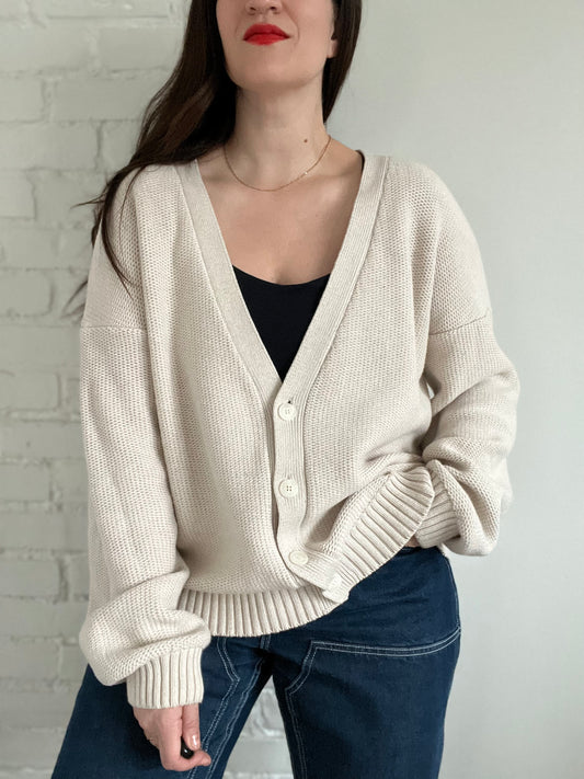 KOTN Alabaster Knitted Cardigan - M (oversized)
