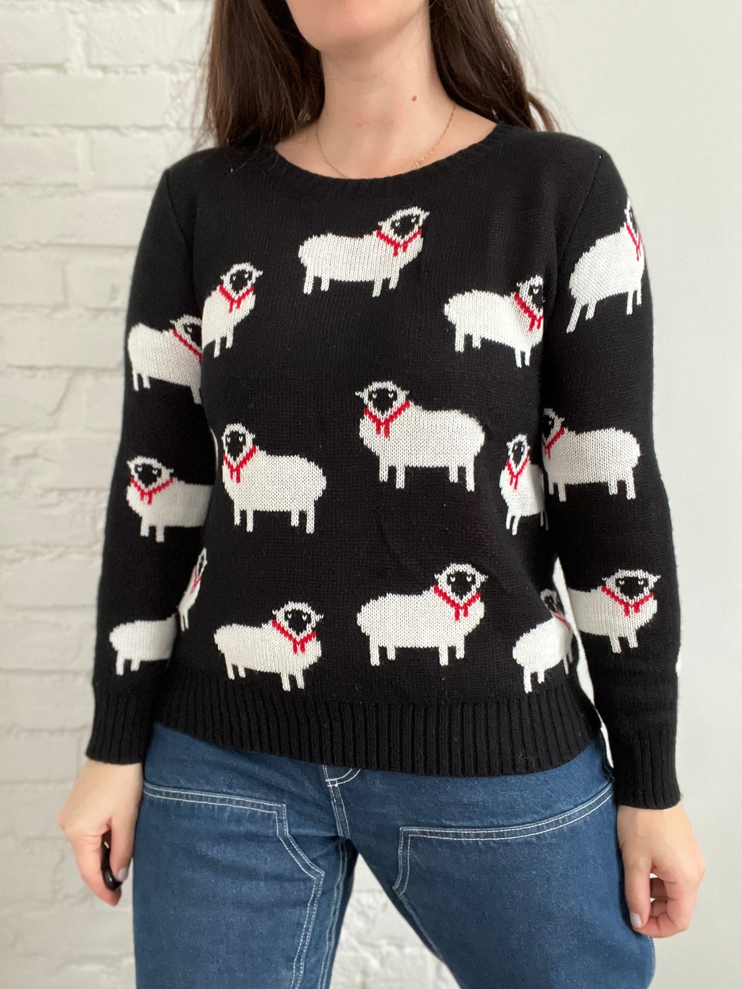 Sheep Knit Sweater - S/M