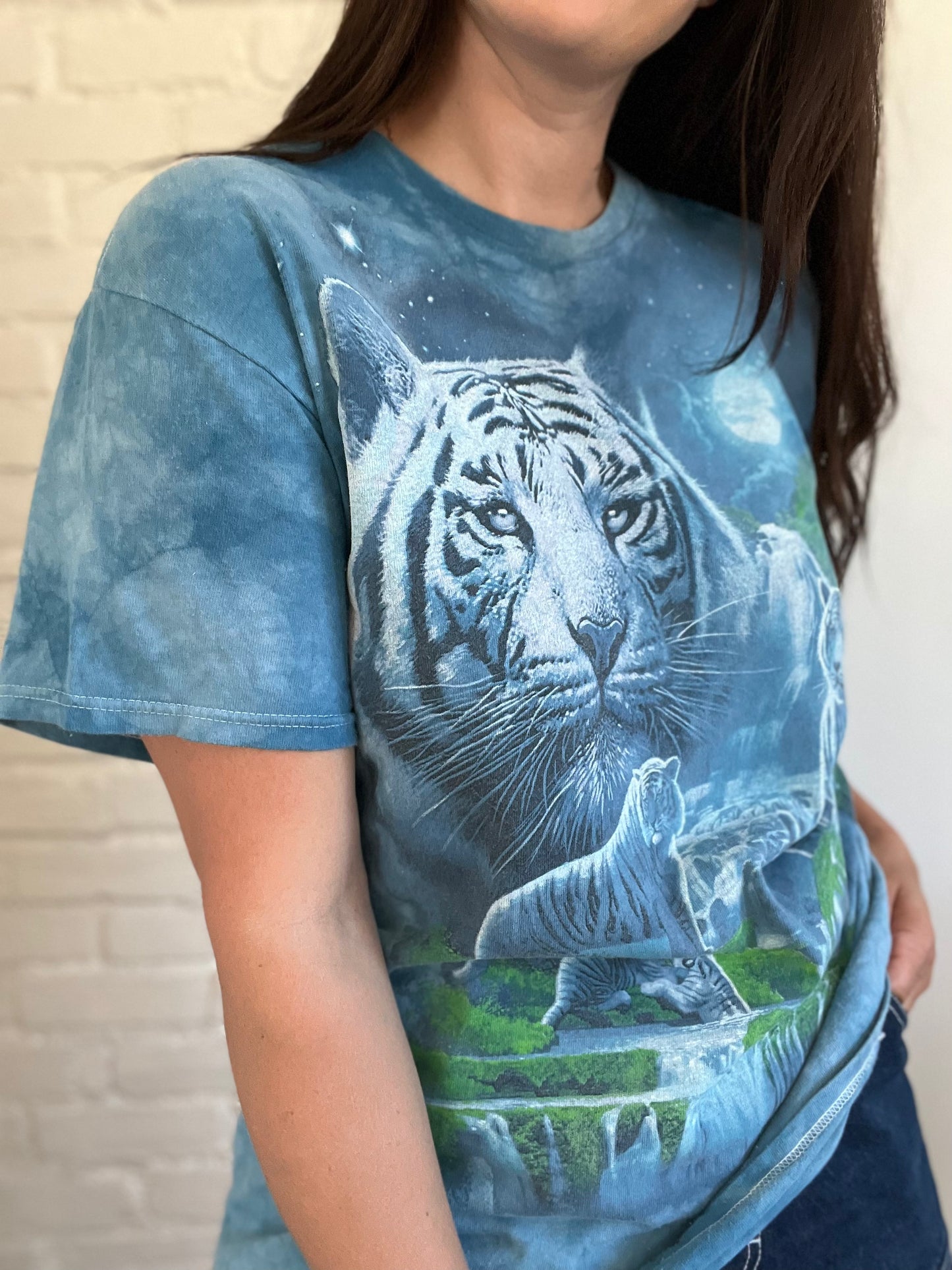 White Tiger Vintage Tshirt - Size L